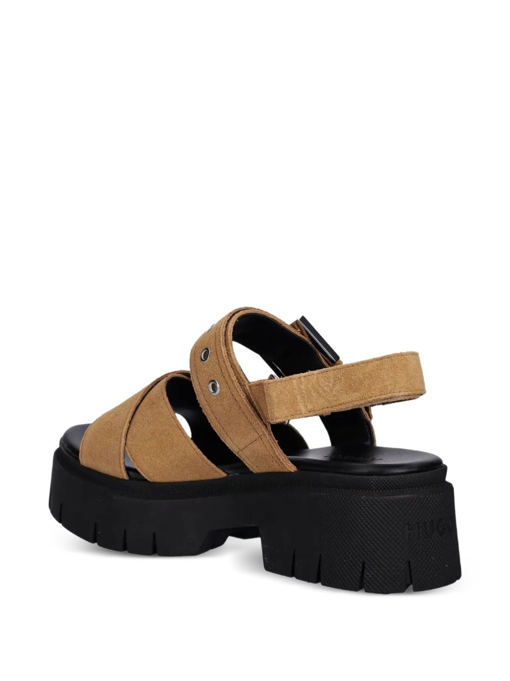 buckle-strap suede sandals - 3