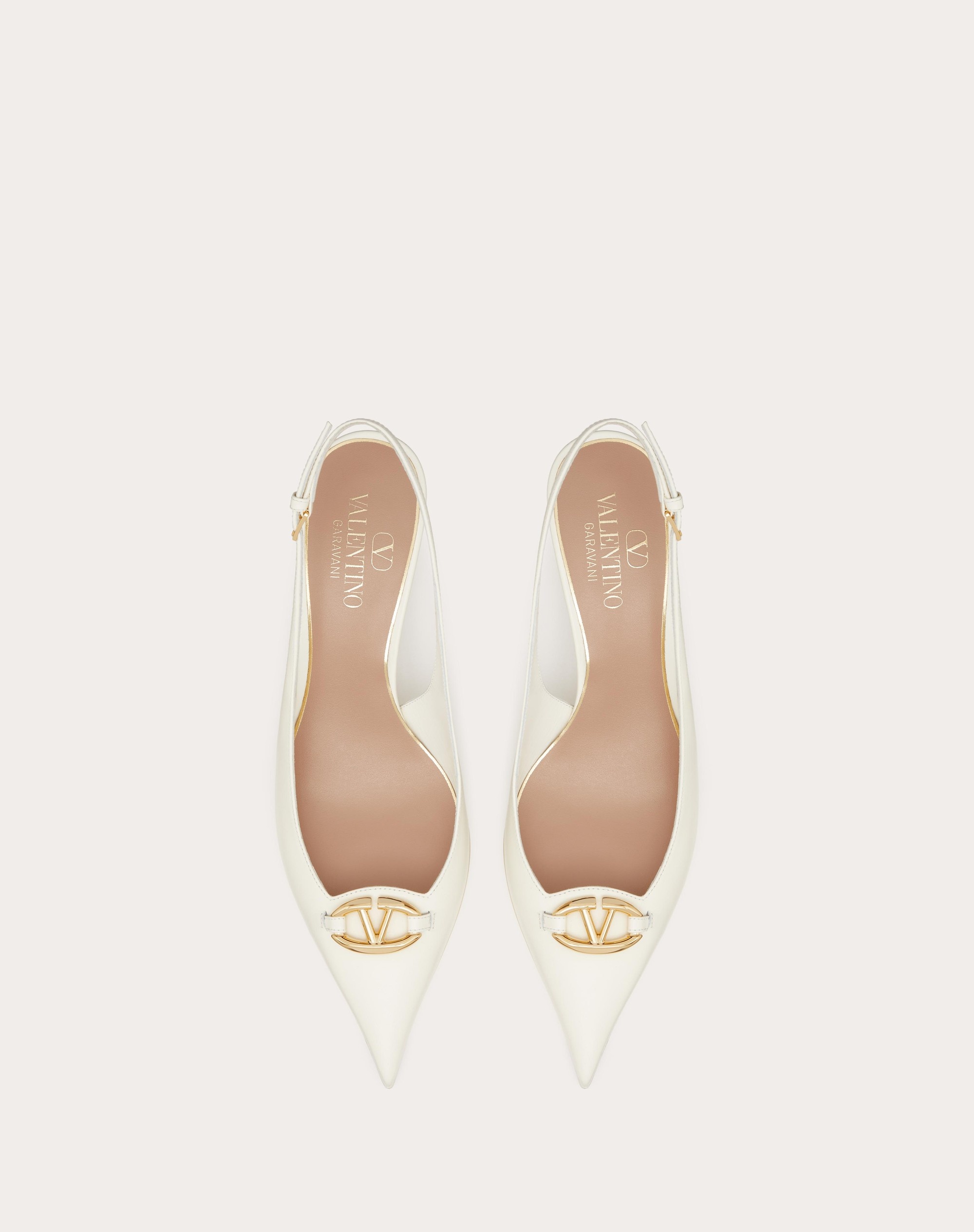 vlogo signature calfskin slingback pump