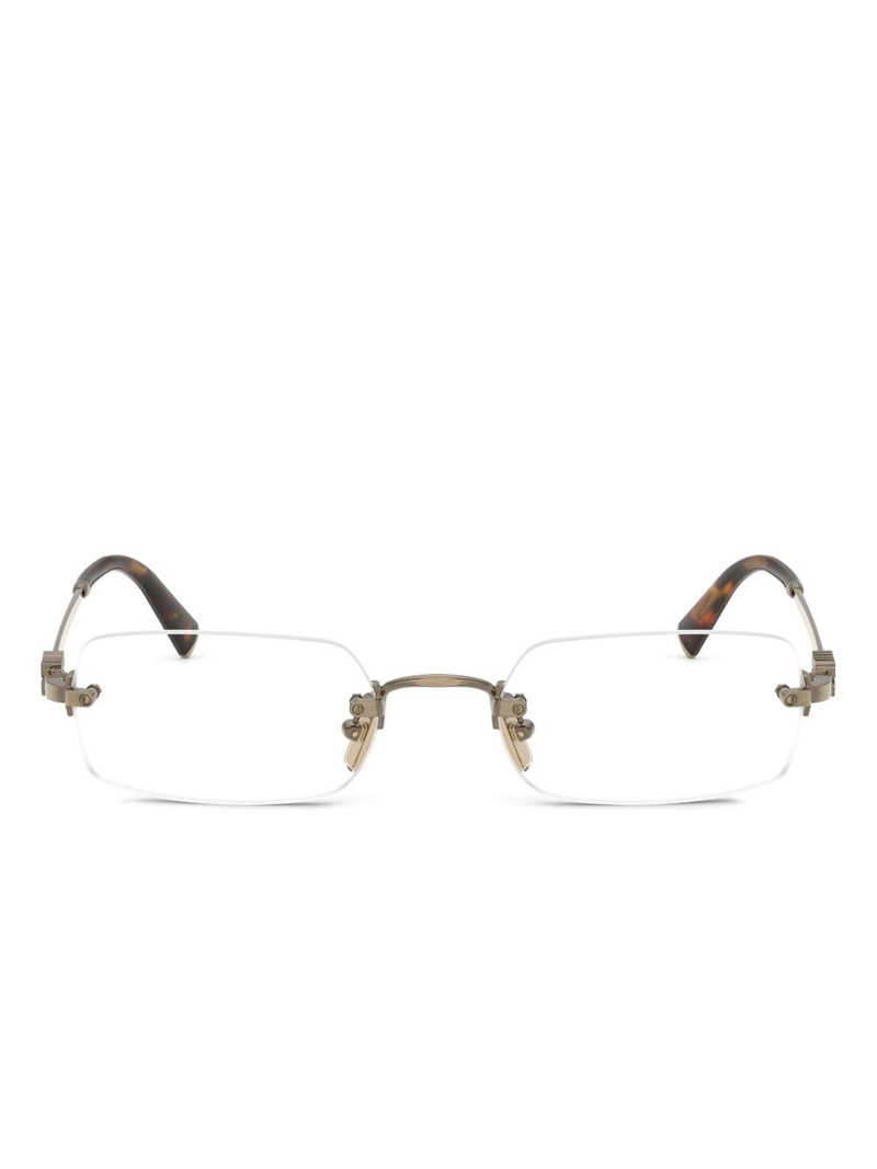 Miu Miu rectangle-frame glasses outlook