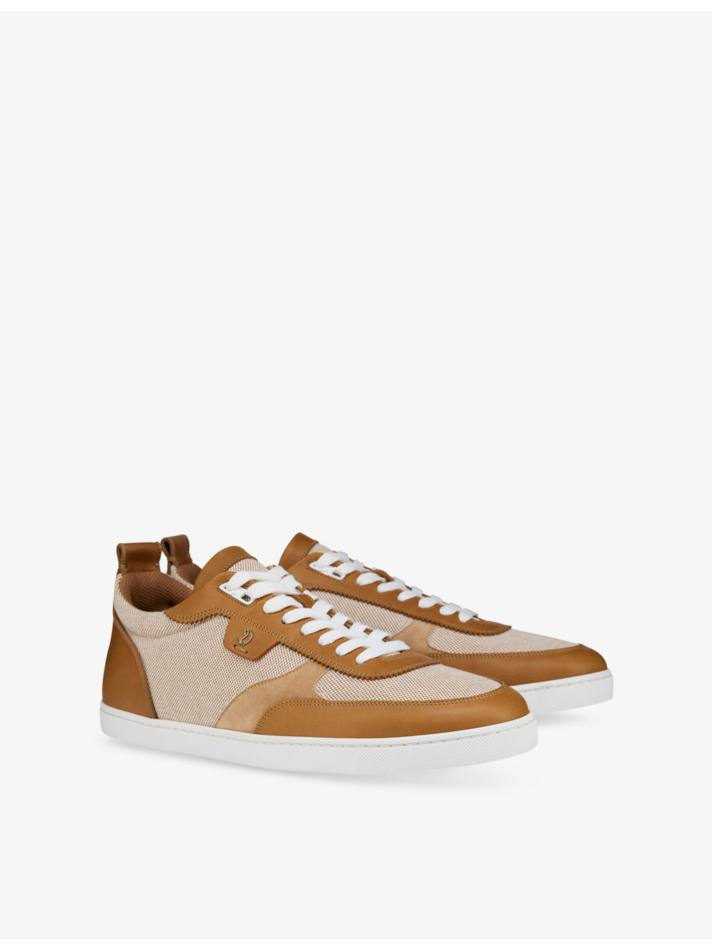 Tutti Rui Leather and Mesh Low-Top Trainers - 3