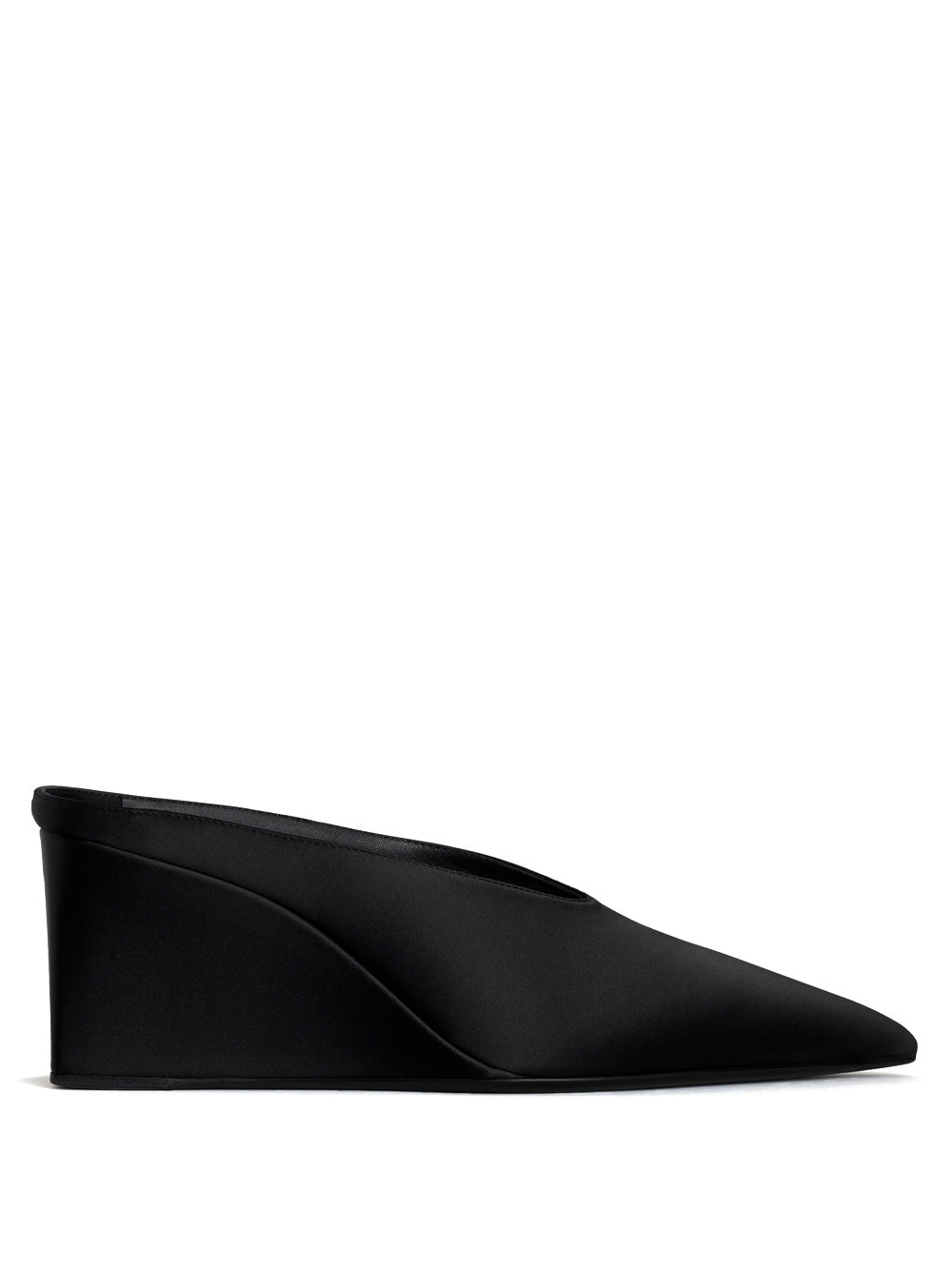 Alaïa Alaïa Women Cube Wedge Satin Mules | luosophy | REVERSIBLE
