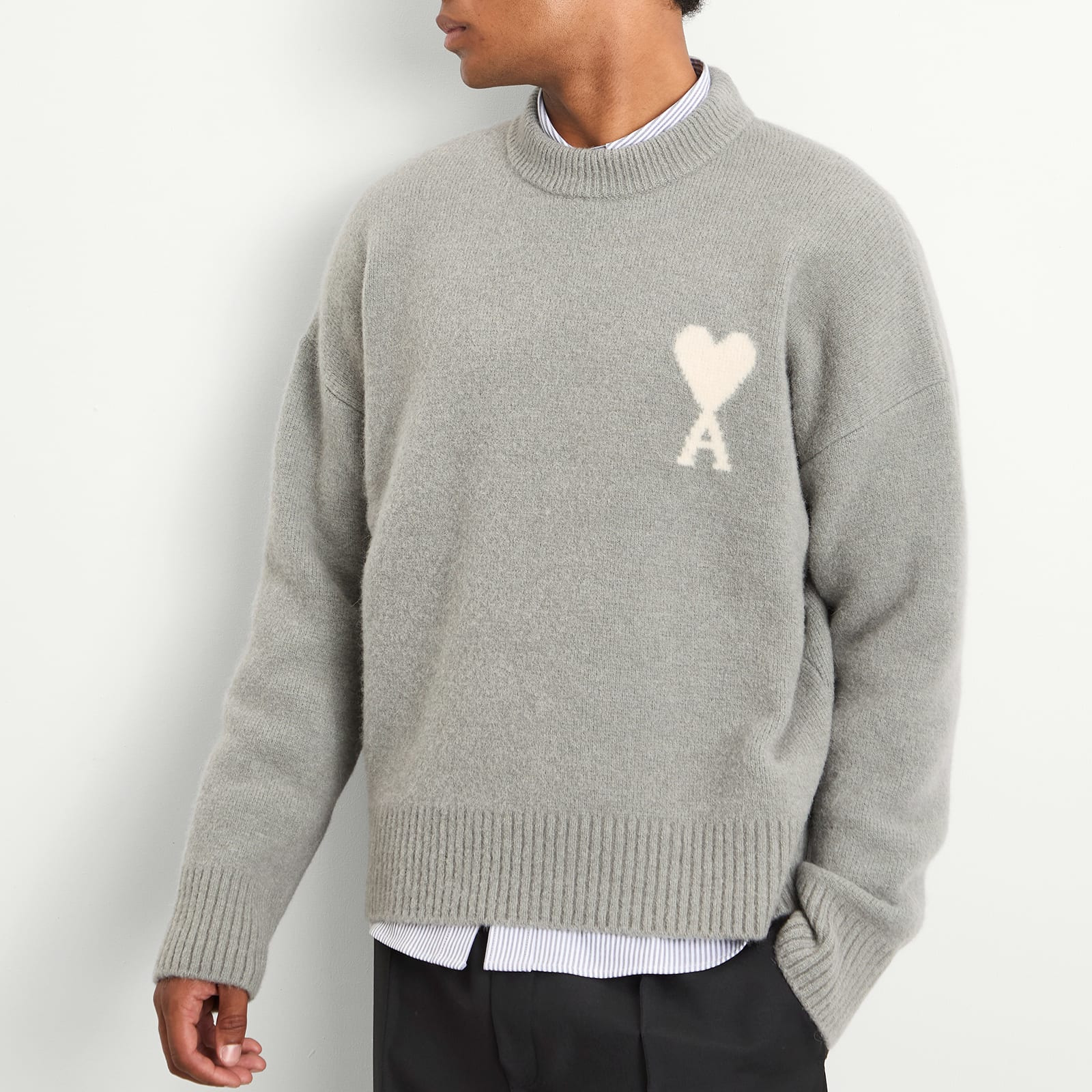 AMI Paris Alpaca Knit ADC Crew Neck Jumper - 5