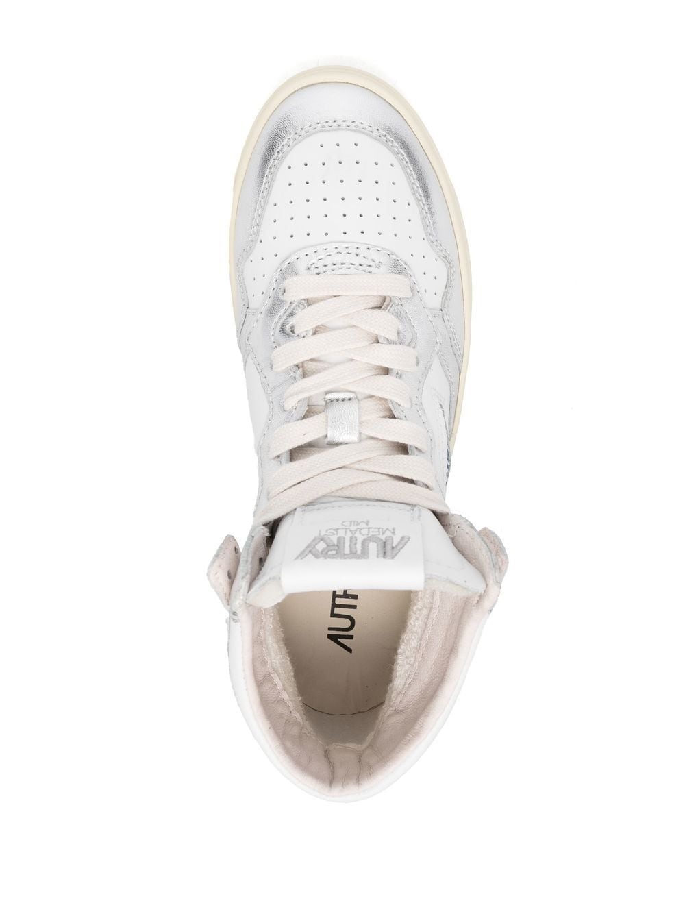 logo-patch lace-up sneakers - 4