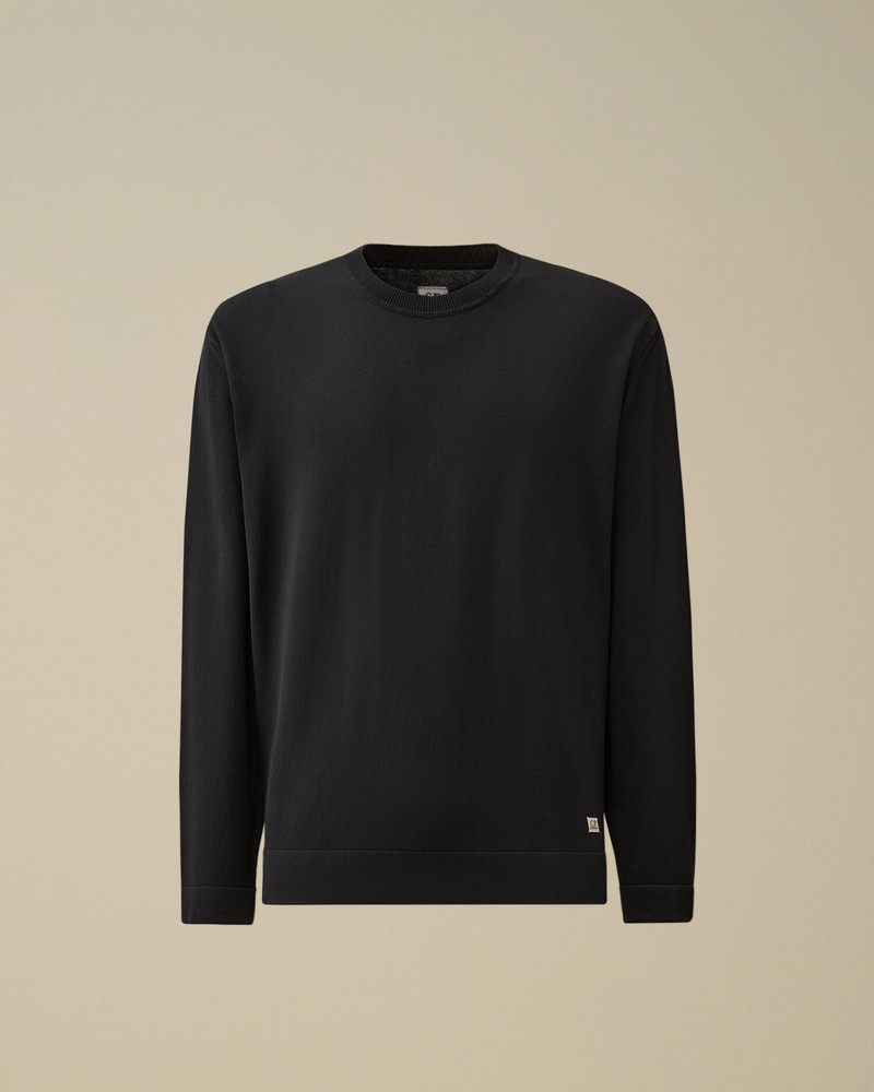 Cotton Crepe Crewneck Knit 1