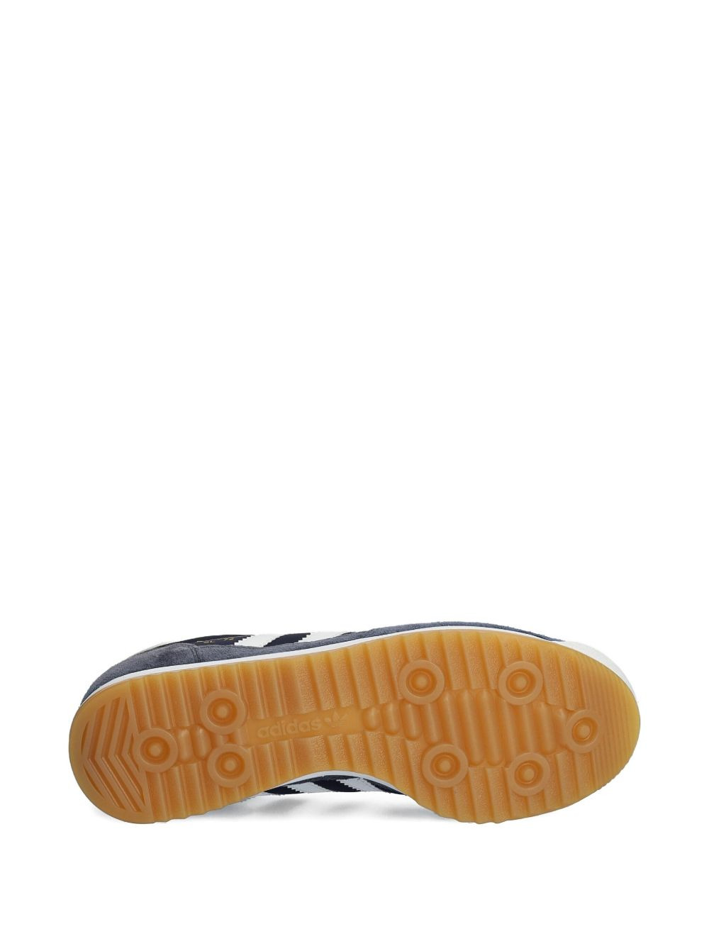 three-stripe suede trainers - 5