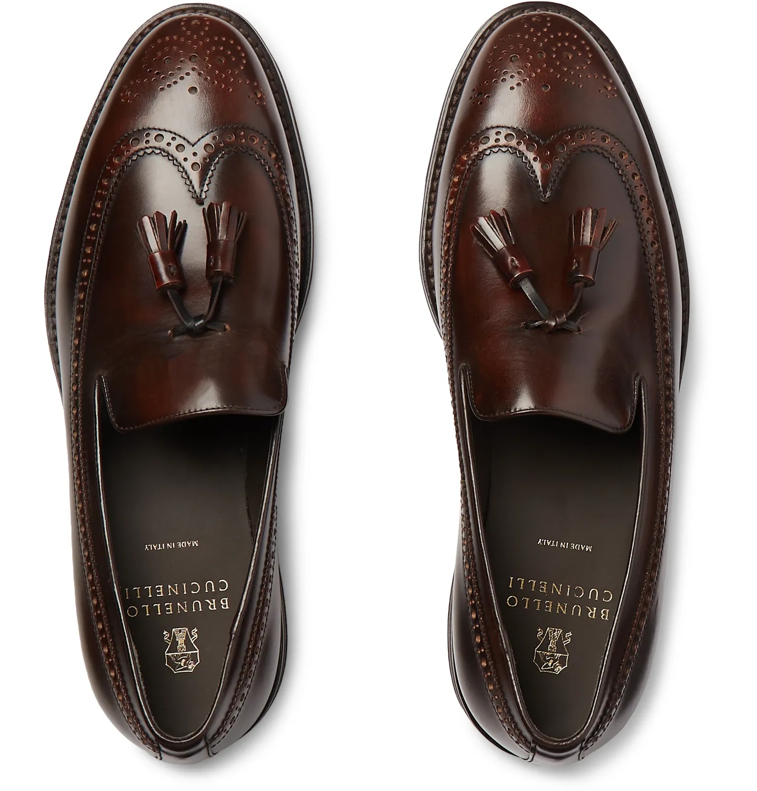 Leather Tasselled Loafers - 8