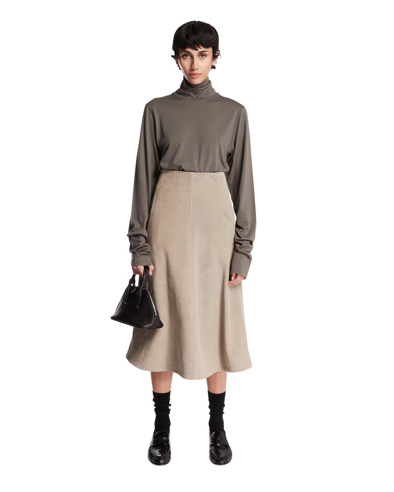 RIER Gray Wool Turtleneck Top outlook