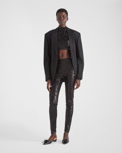 Prada Sequined stretch top outlook