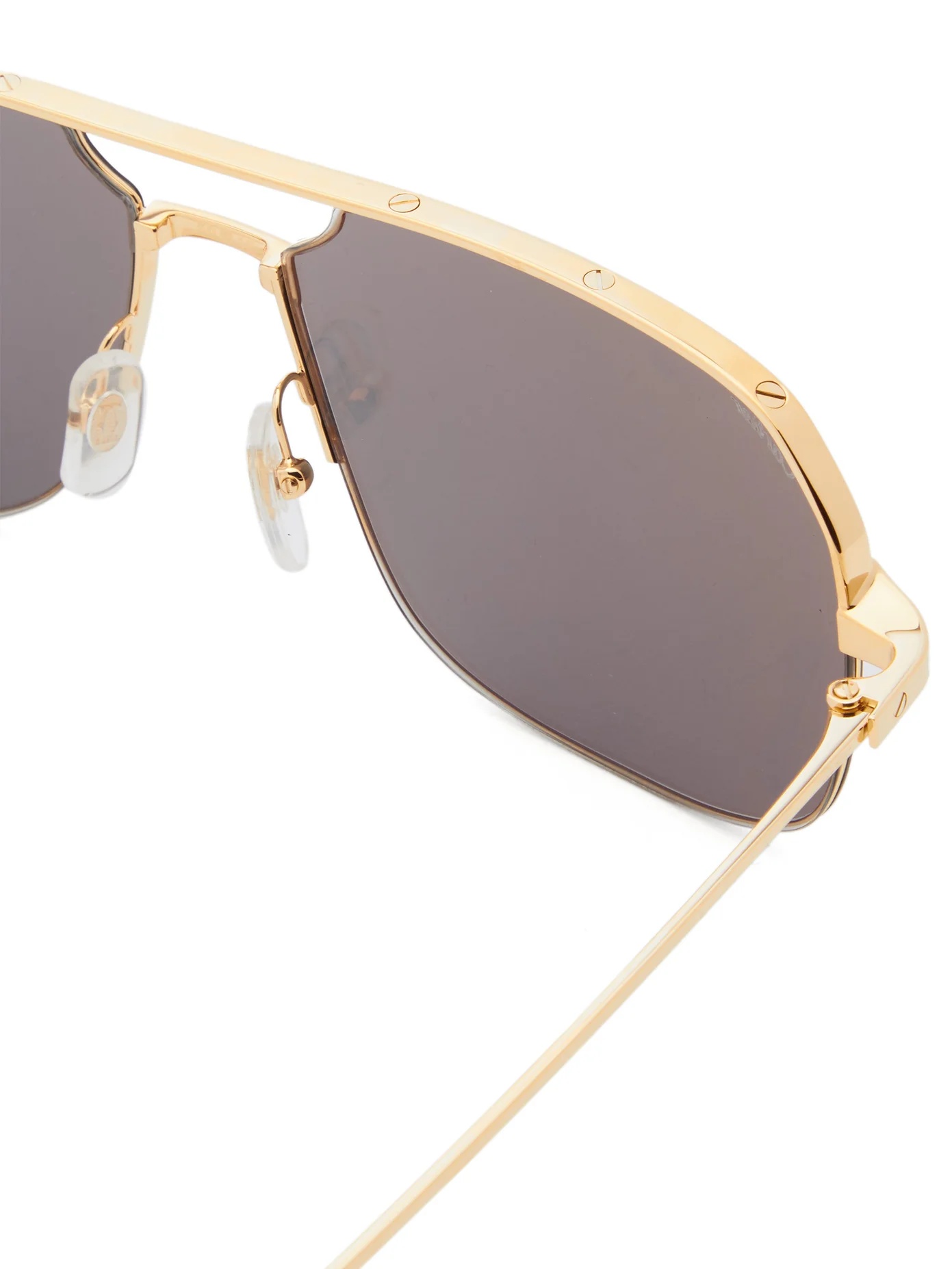 Bronze aviator metal sunglasses - 6