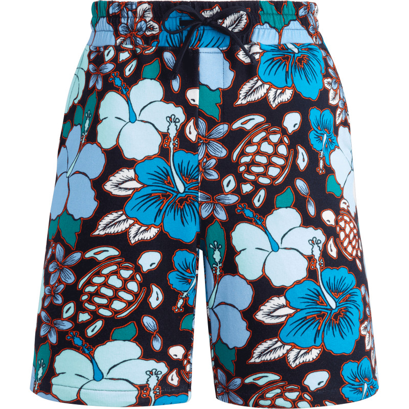 Men Cotton Bermuda Shorts Tropical Turtles 1