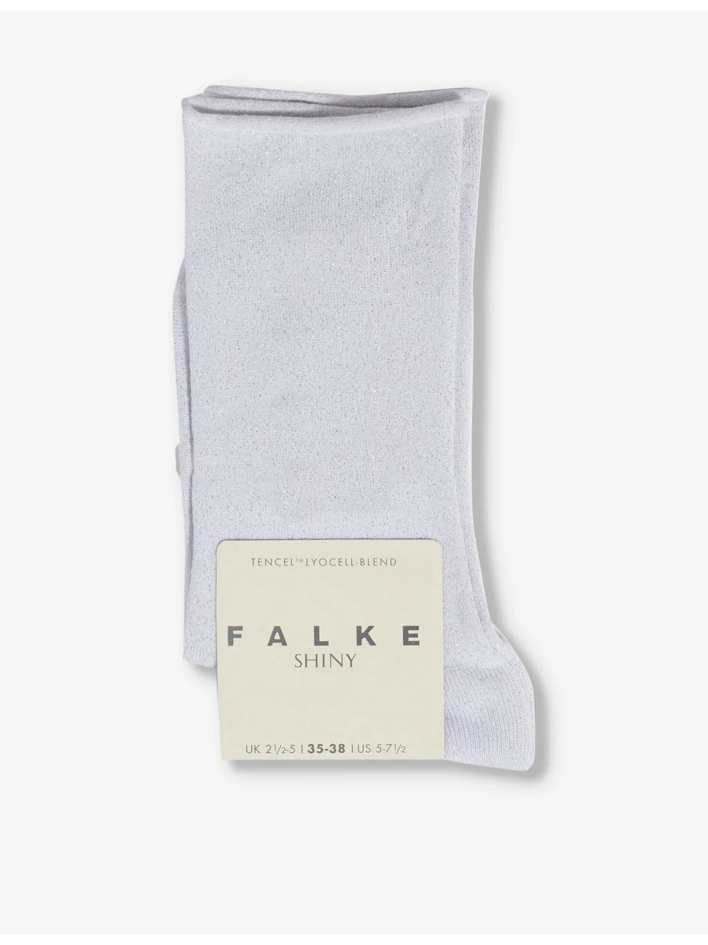 Shiny-Finish Mid-Calf Knitted Socks - 1