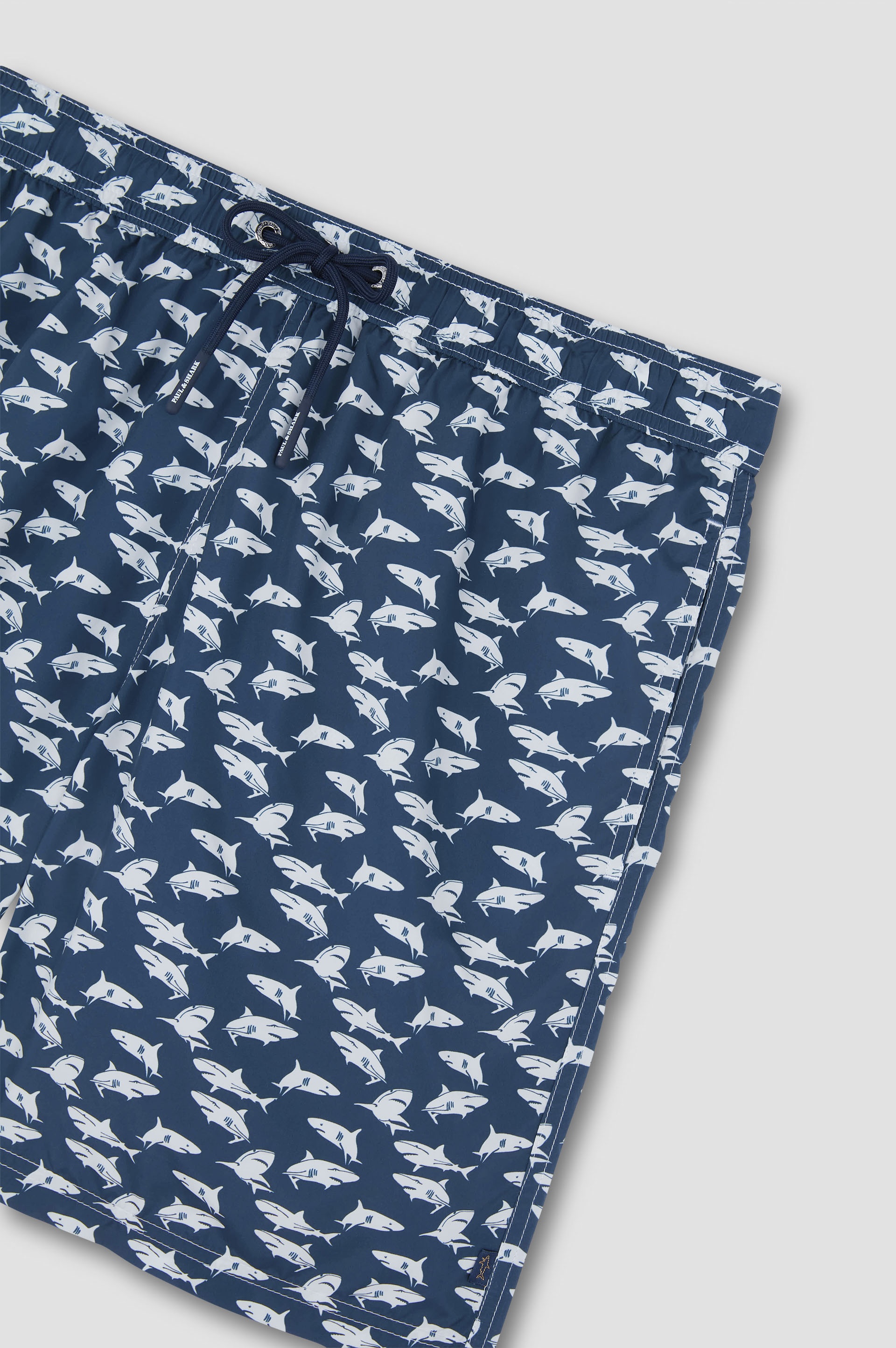 SWIM SHORTS WITH ALL-OVER SHARK PRINT - 5