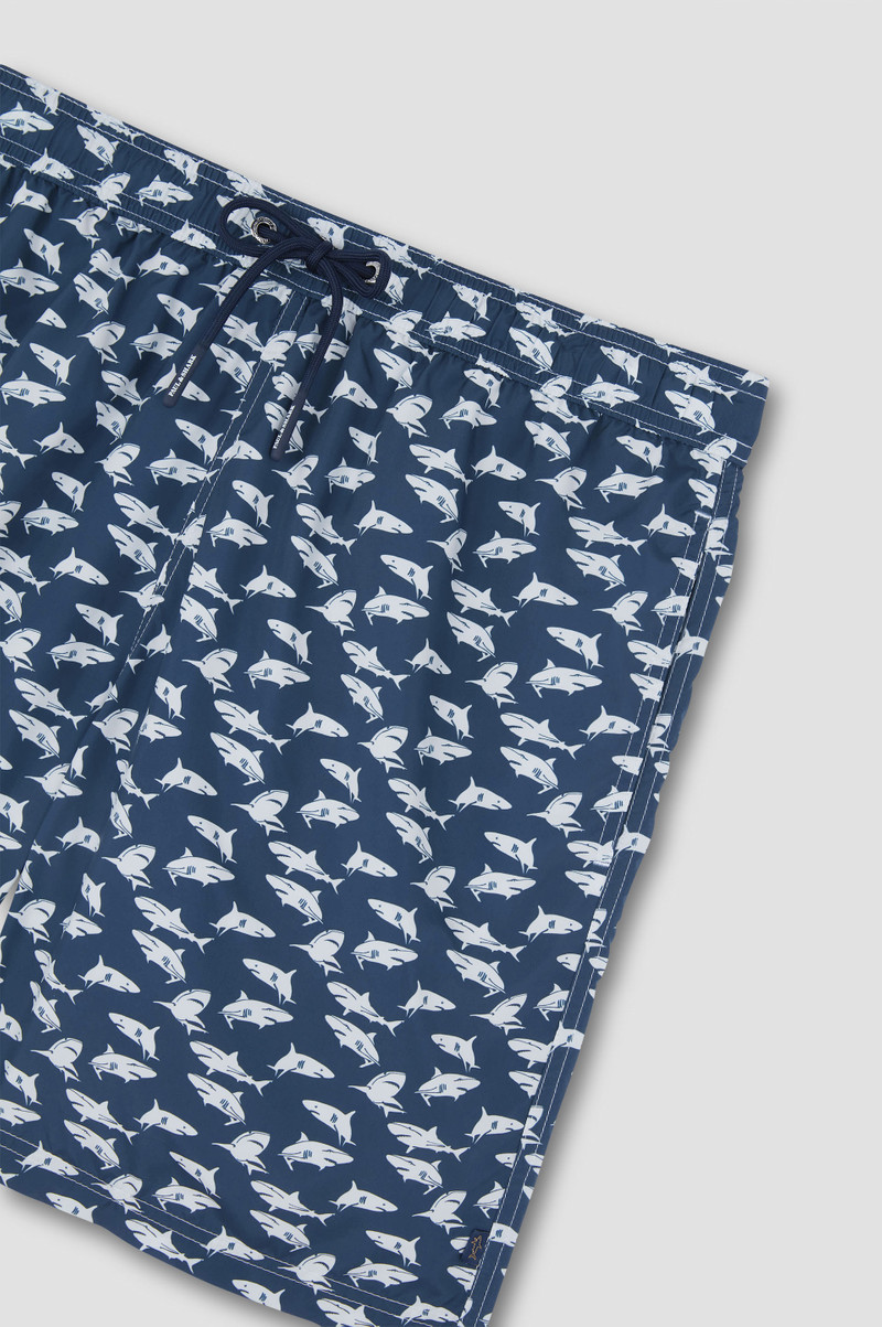 SWIM SHORTS WITH ALL-OVER SHARK PRINT 5
