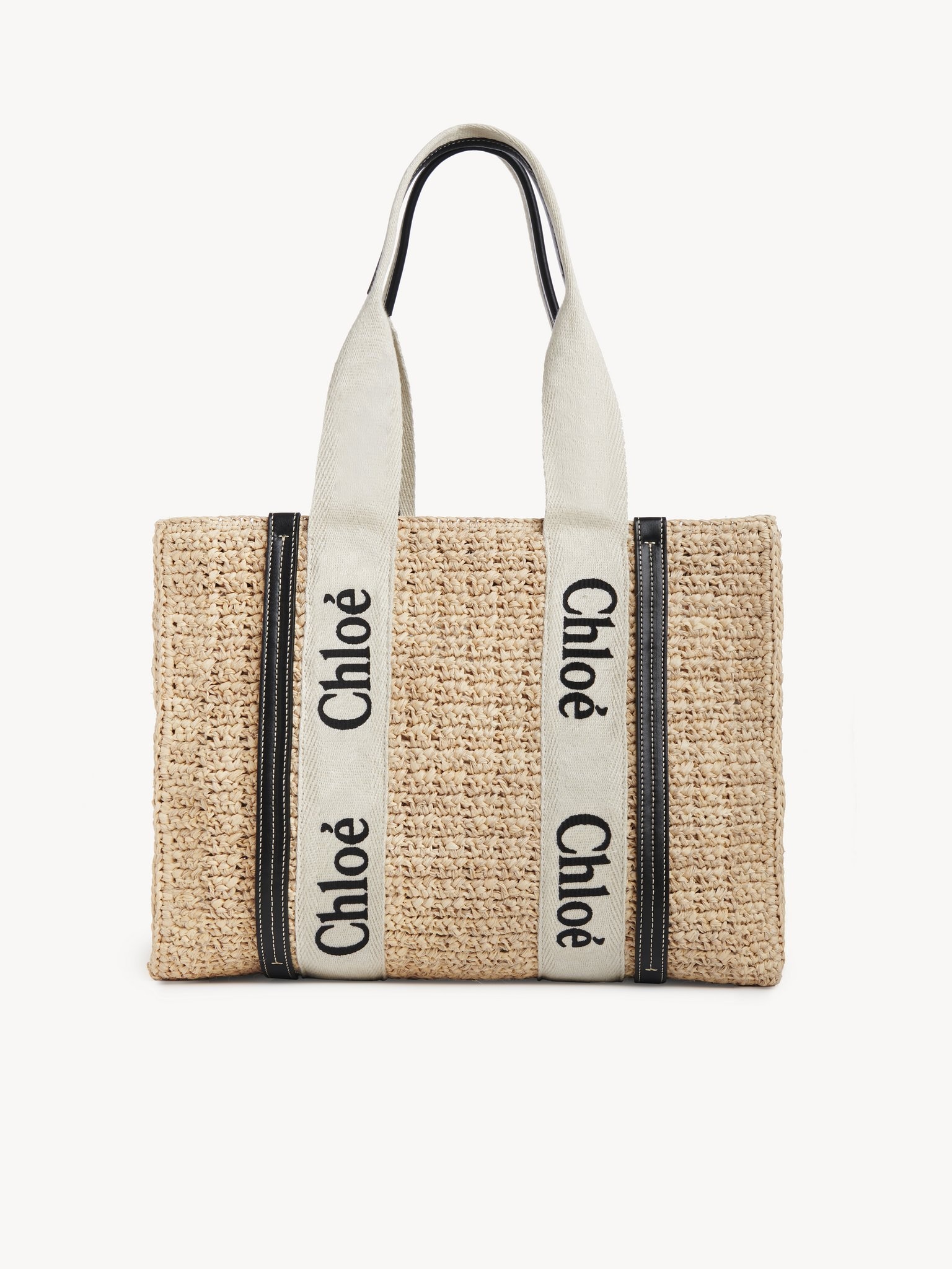 Chloé MEDIUM WOODY TOTE BAG | REVERSIBLE