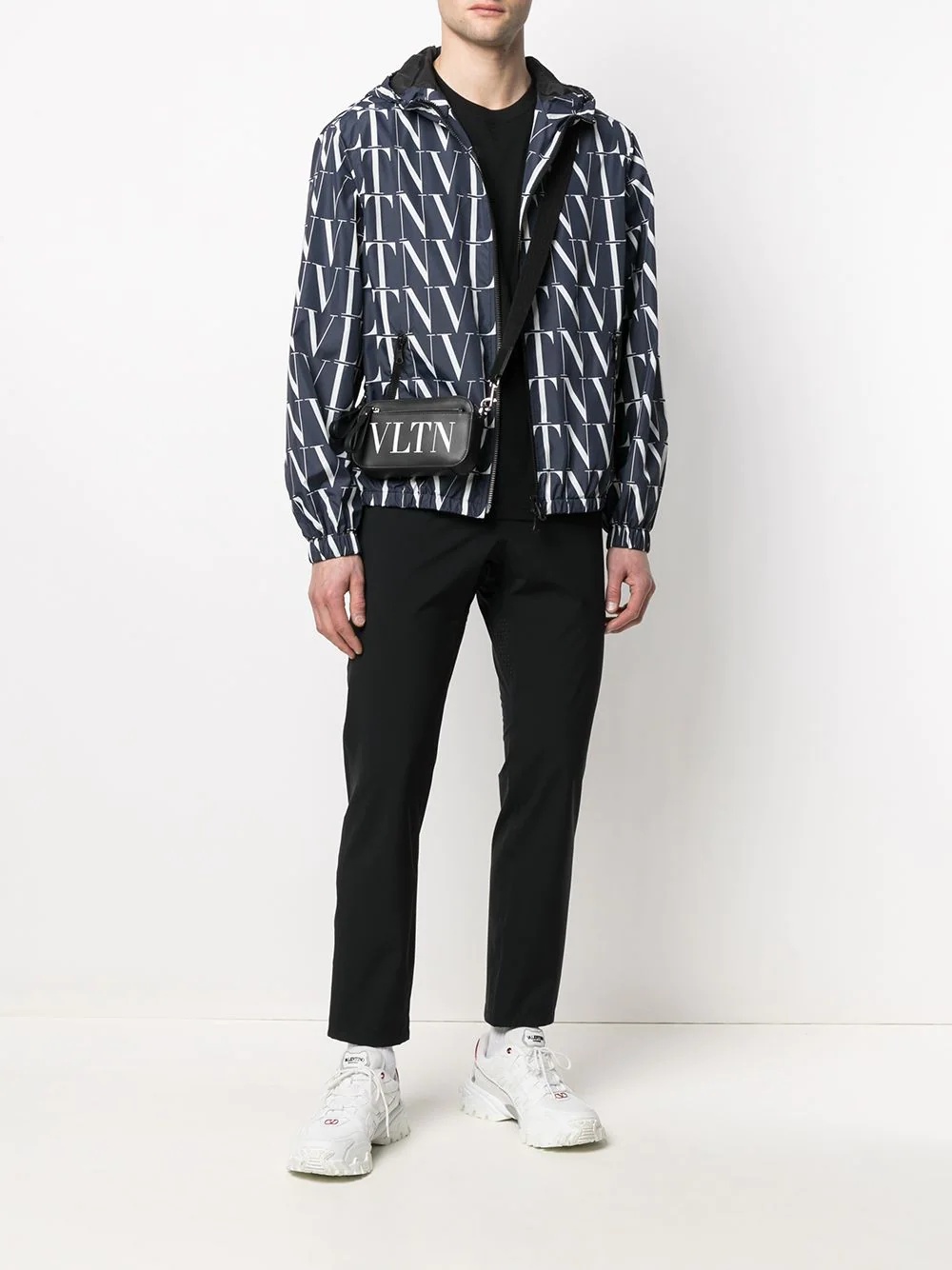 VLTN zip-up hooded jacket - 2