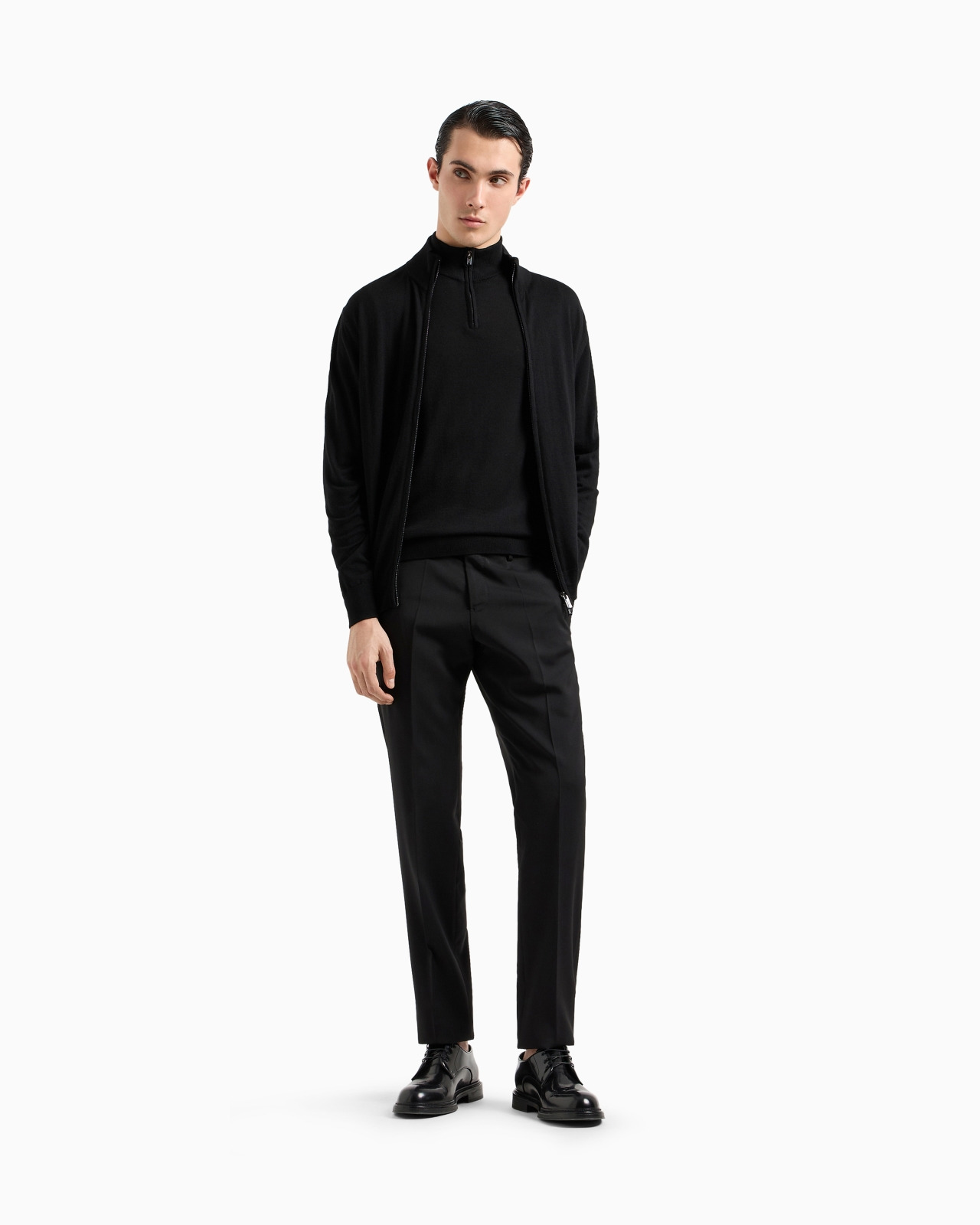Virgin-wool full-zip cardigan - 2