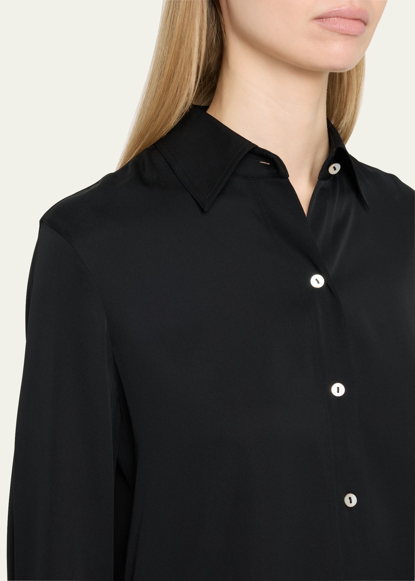 Classic Button-Front Blouse - 5