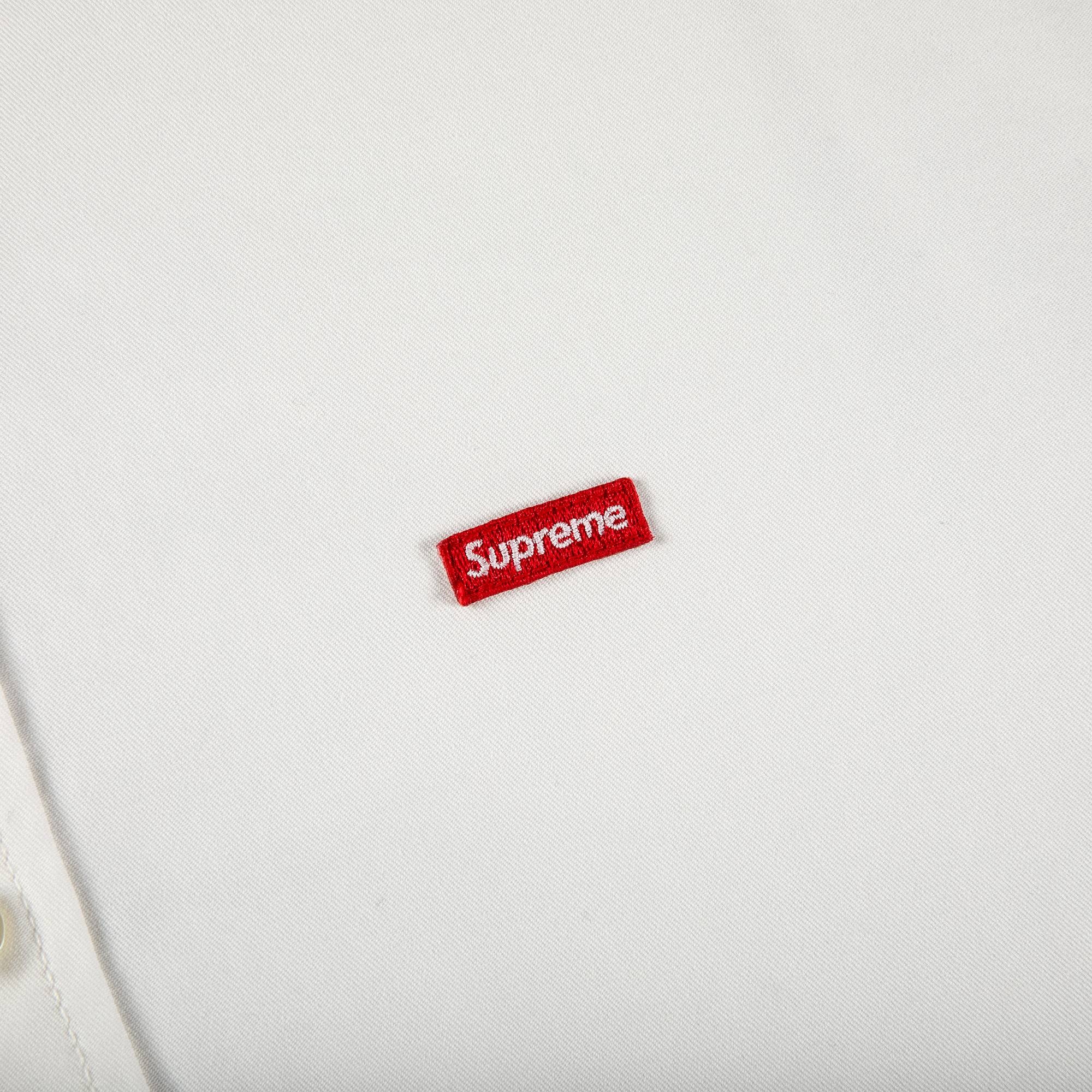 Supreme Small Box Twill Shirt 'White' - 2