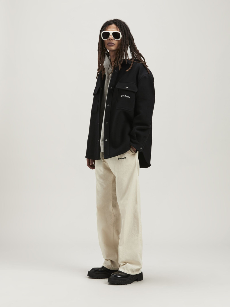 Palm Angels Logo Cotton Travel Pants outlook