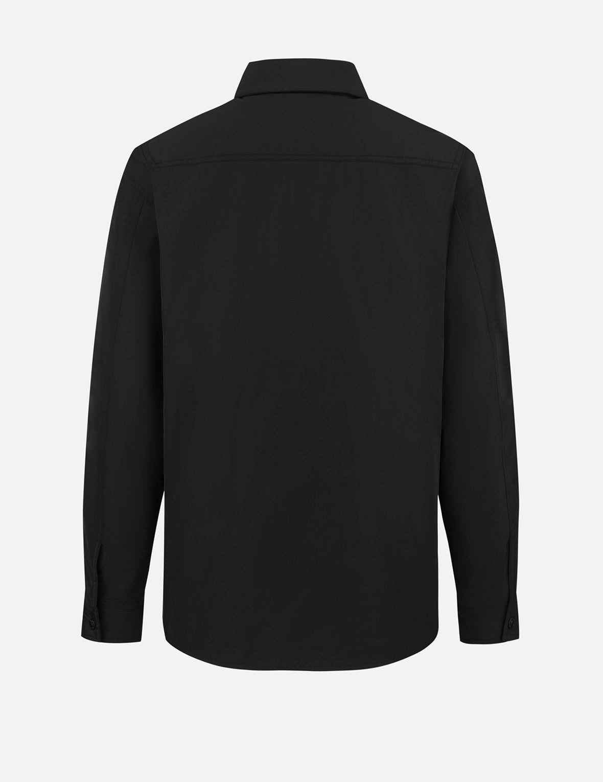 Seagull and Wave Embroidery Relax Fit Padded Shirt Jacket - 2