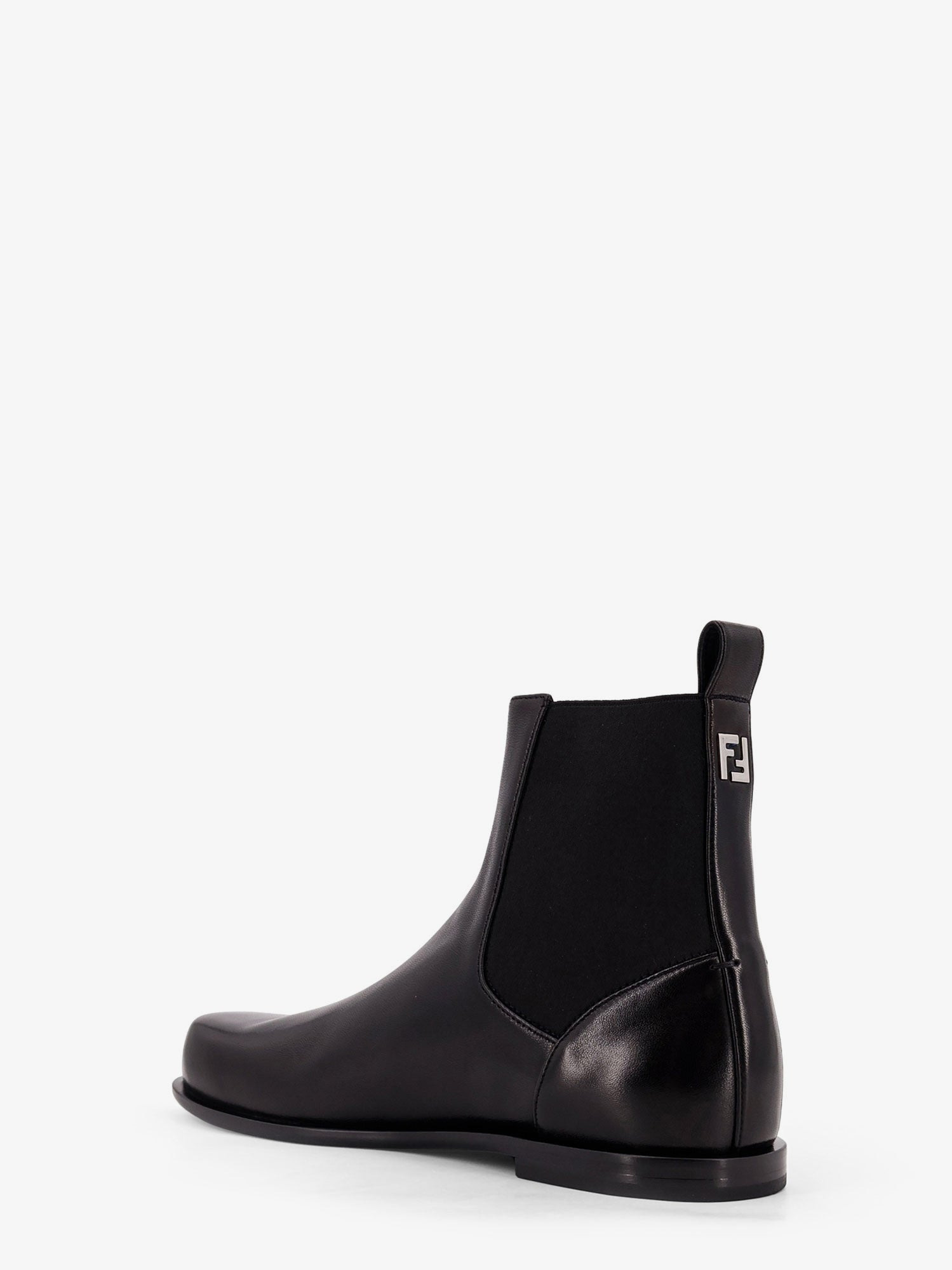 Fendi Chelsea Squared Ff Leather Boots - 3