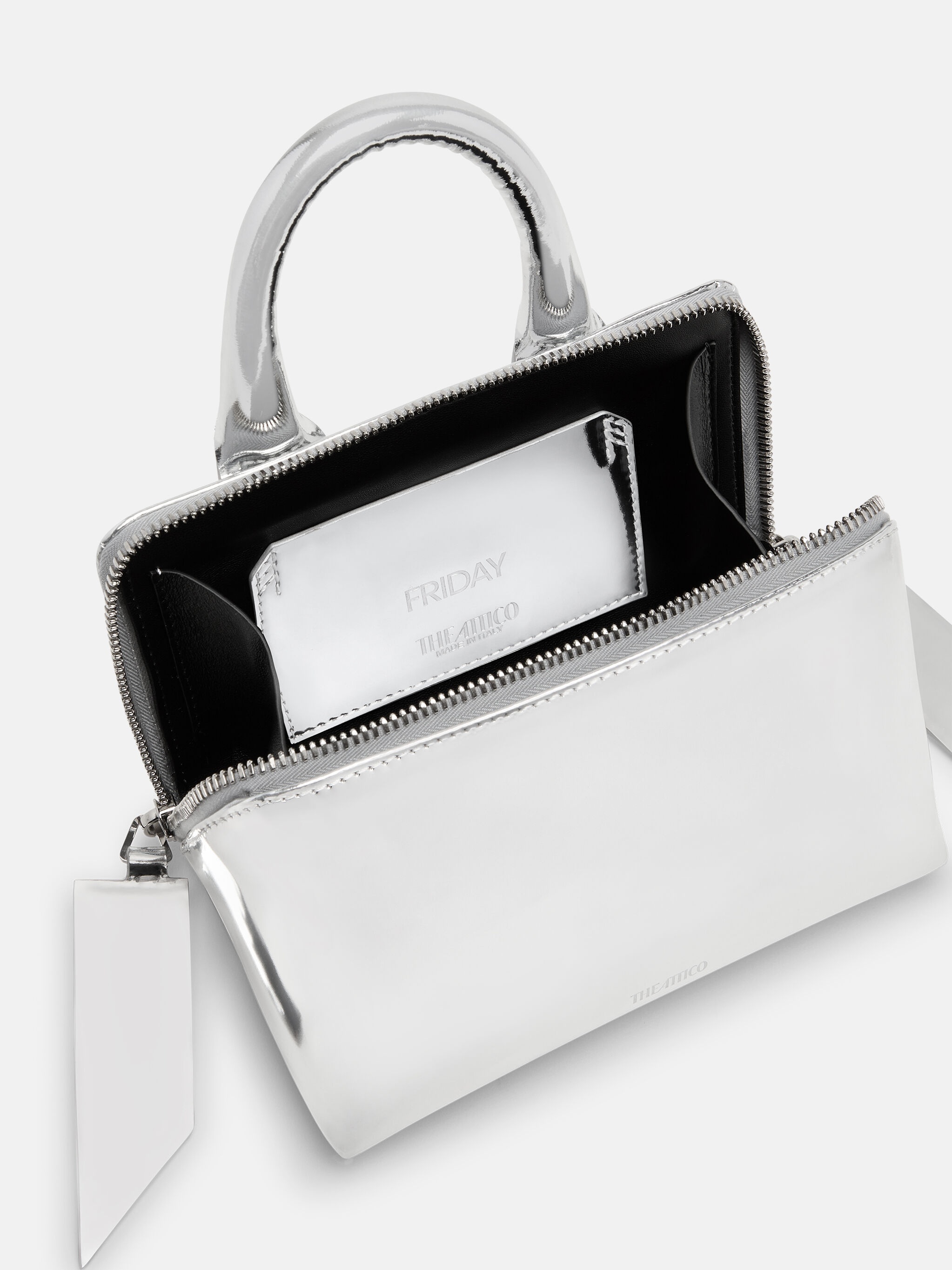 ''FRIDAY'' SILVER MINI HANDBAG - 3