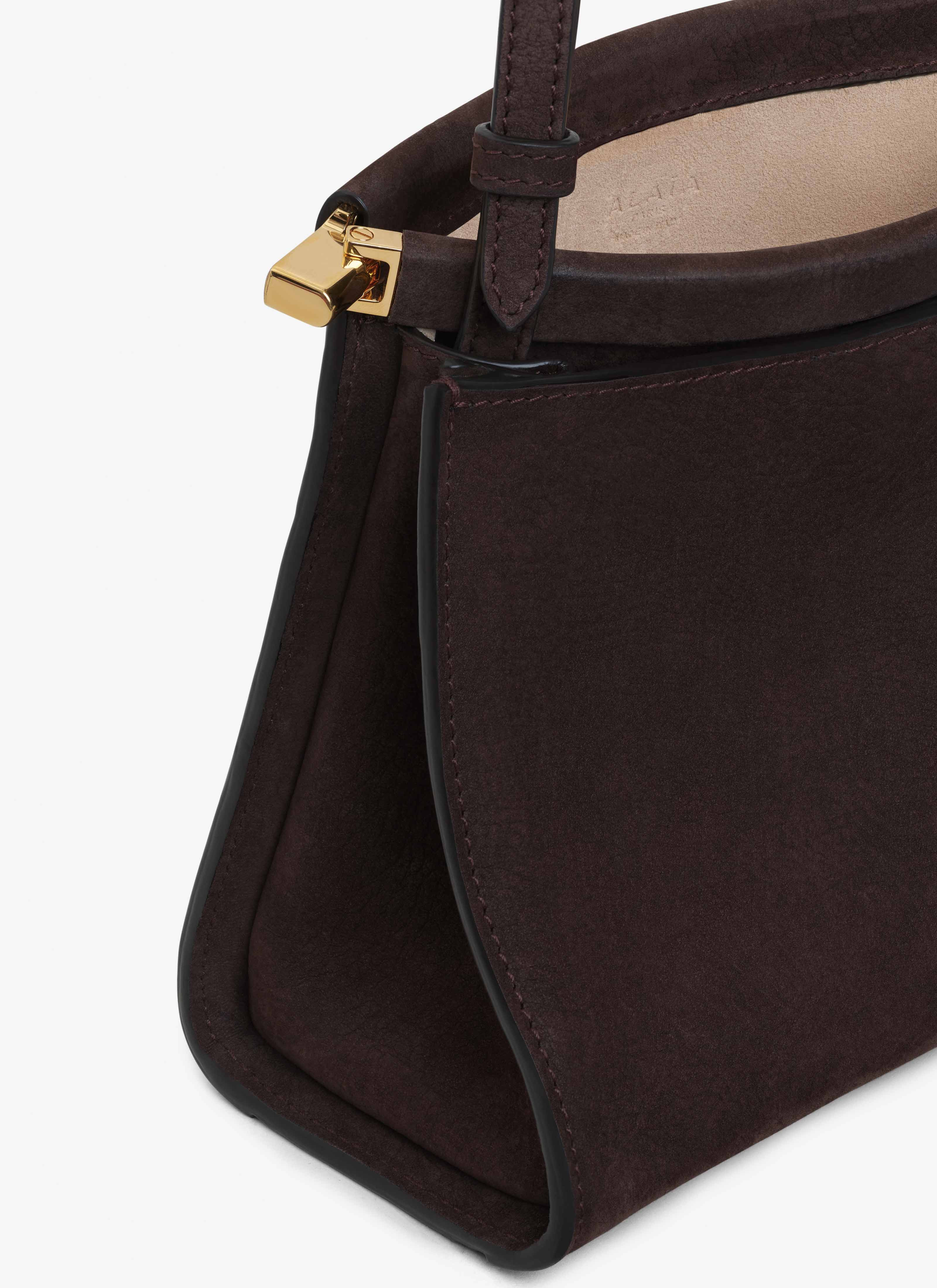 LE CLICK SMALL SQUARE BAG IN NUBUCK - 5