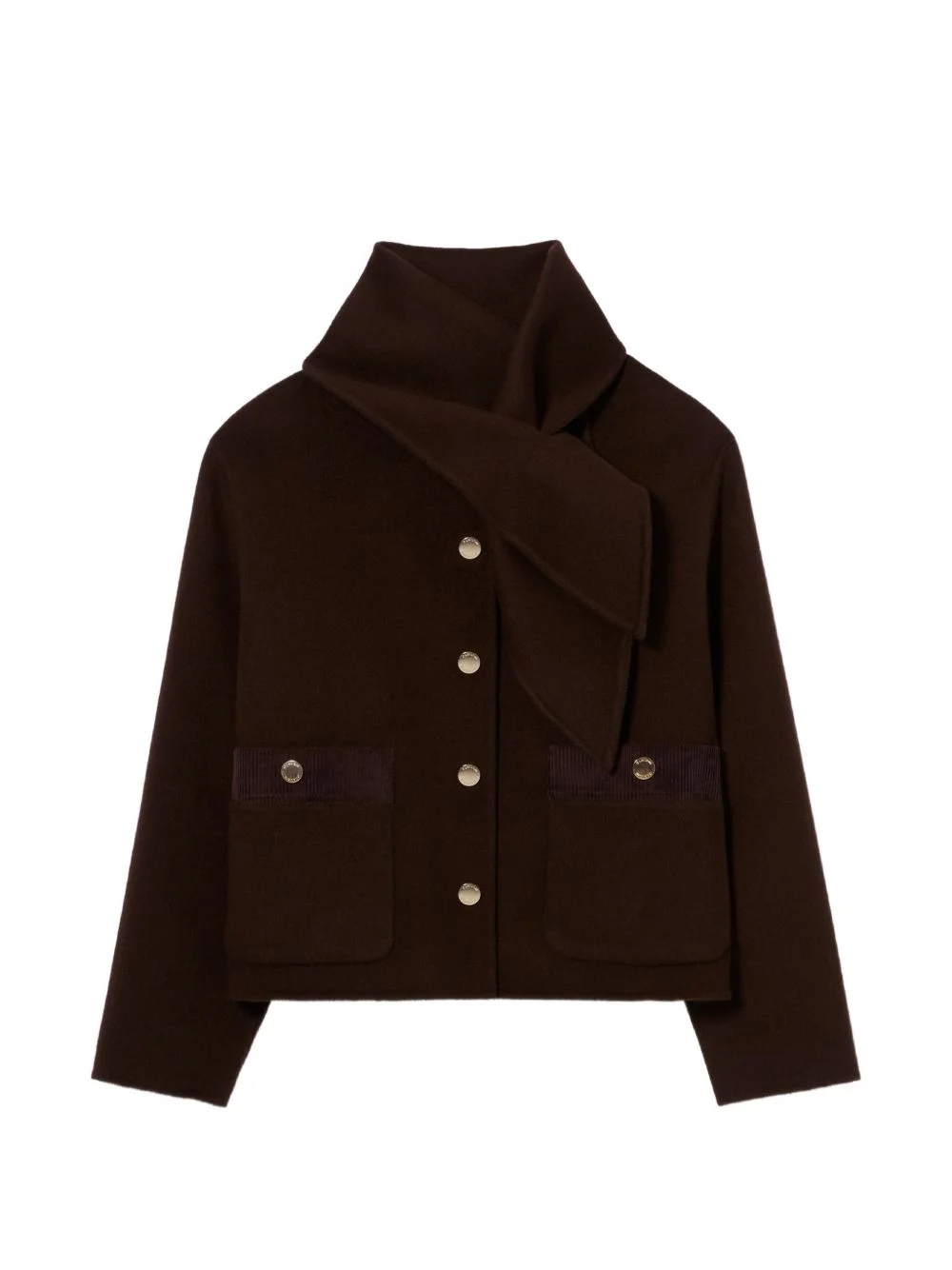short wool blend coat - 1