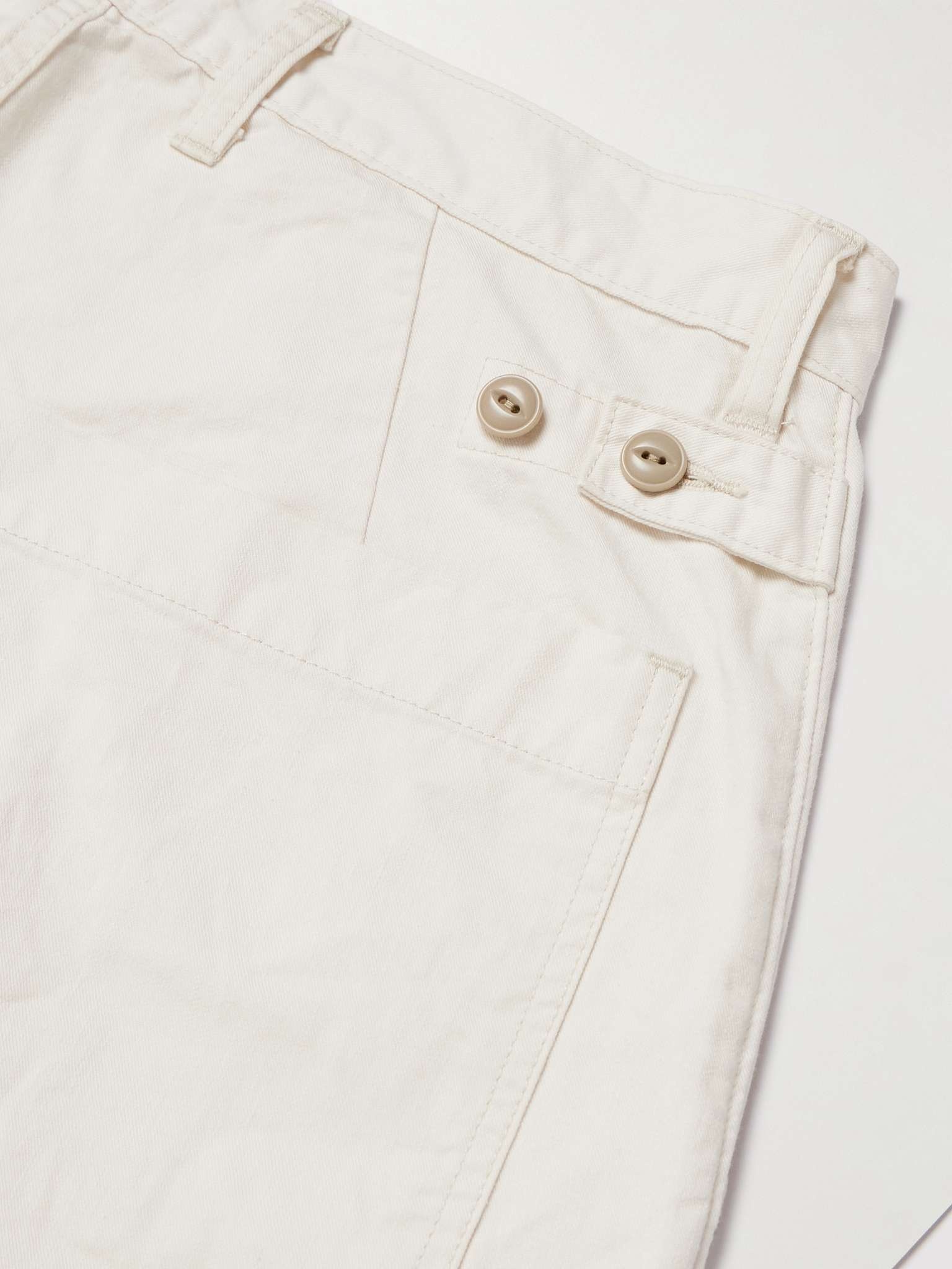 Fatigue Wide-Leg Patchwork Cotton-Twill Trousers - 5