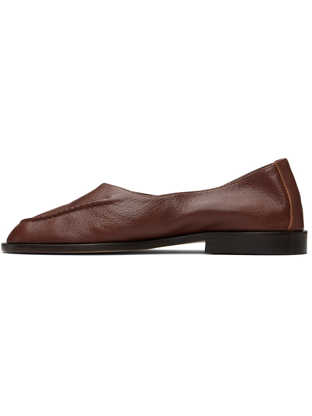Brown Juliol Winter Supple Shiny Flats - 3
