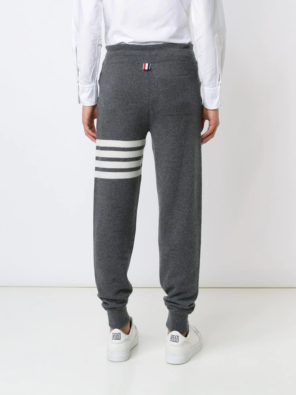 stripe detail sweatpants - 4