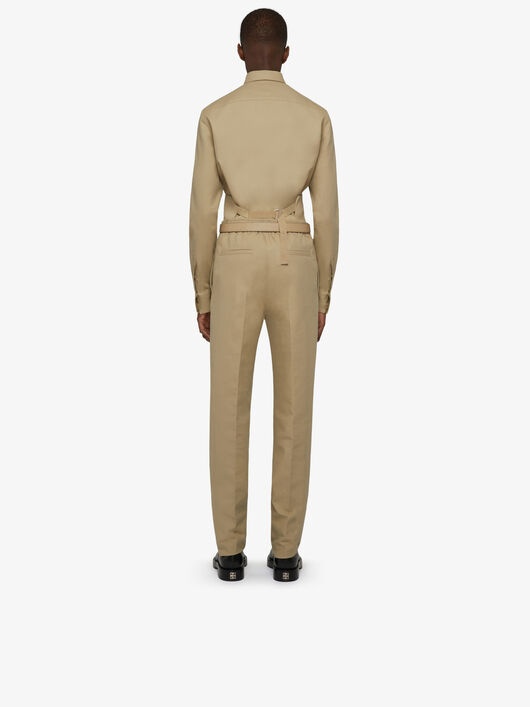 SHIRT IN GABARDINE WITH GRAPHIC POCKET - 4