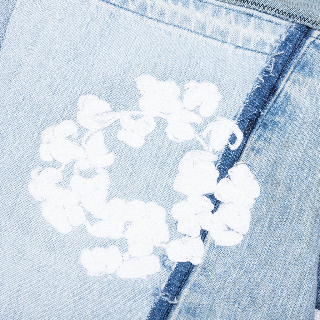 READYMADE X DENIM TEARS CTN WREATH TRACK JACKET - BLUE - 3