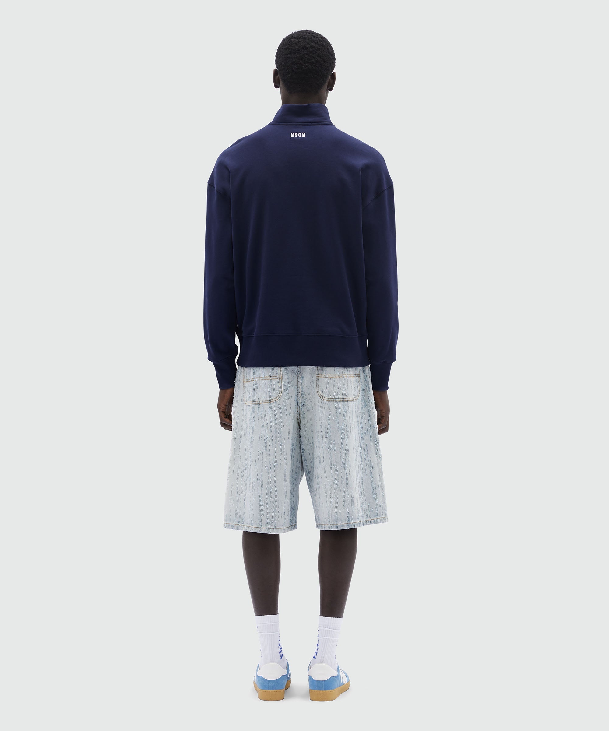 "TheMwave" blue jersey sweatshirt - 3
