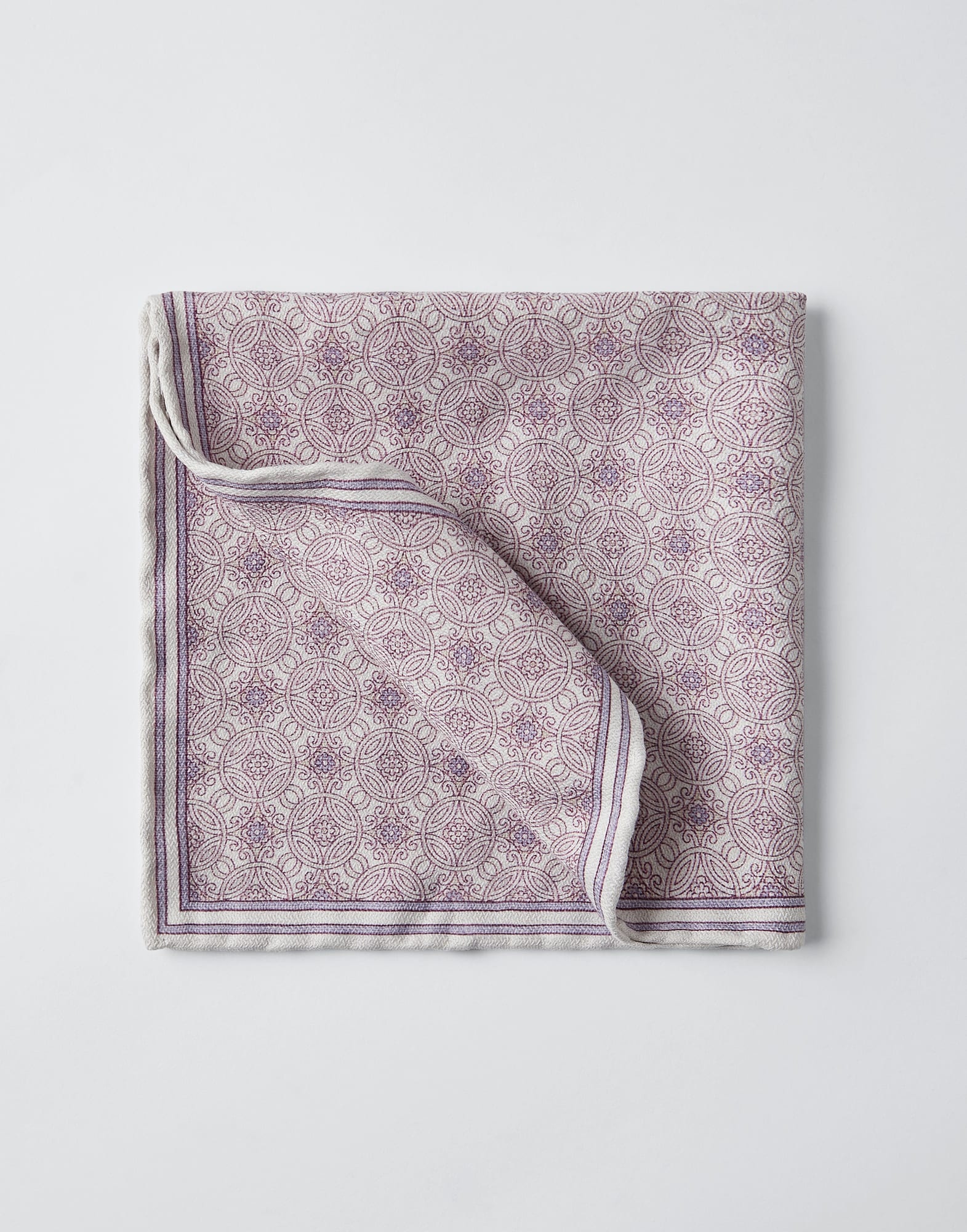 Double face silk pocket square - 1