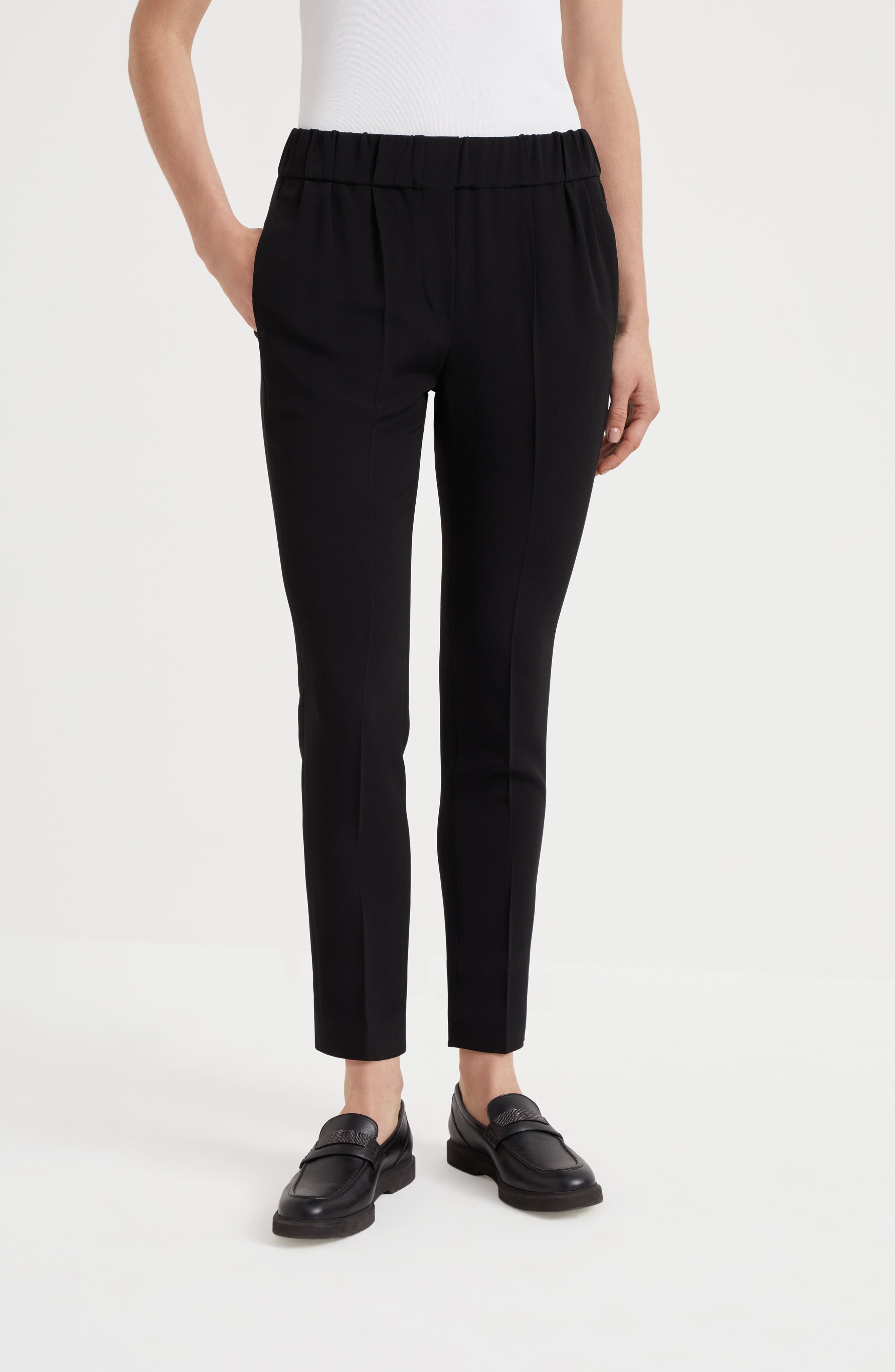 Brunello Cucinelli Tailored Jogger trousers in Black at Nordstrom - 2