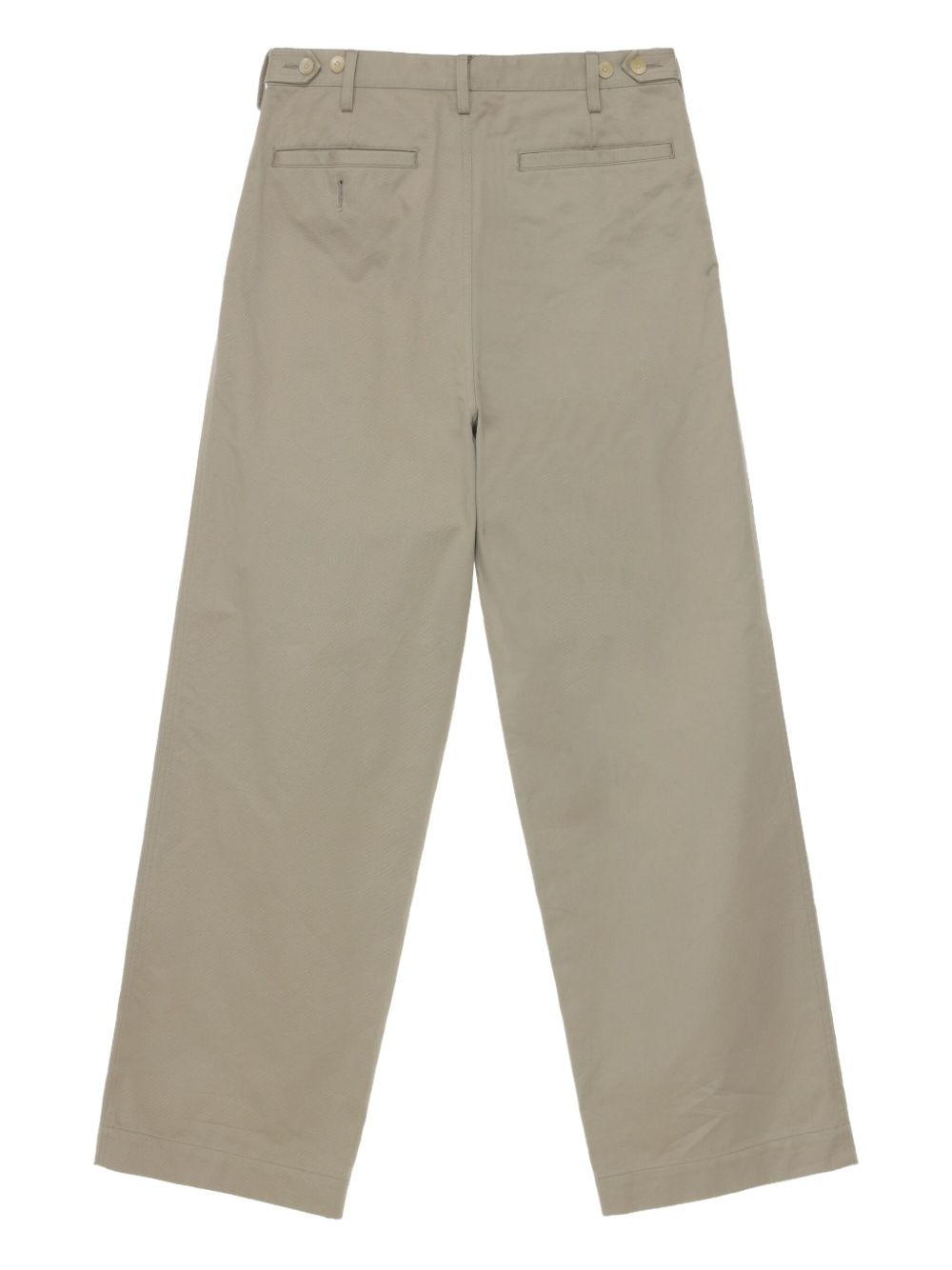 pintuck-detail chino trousers - 6