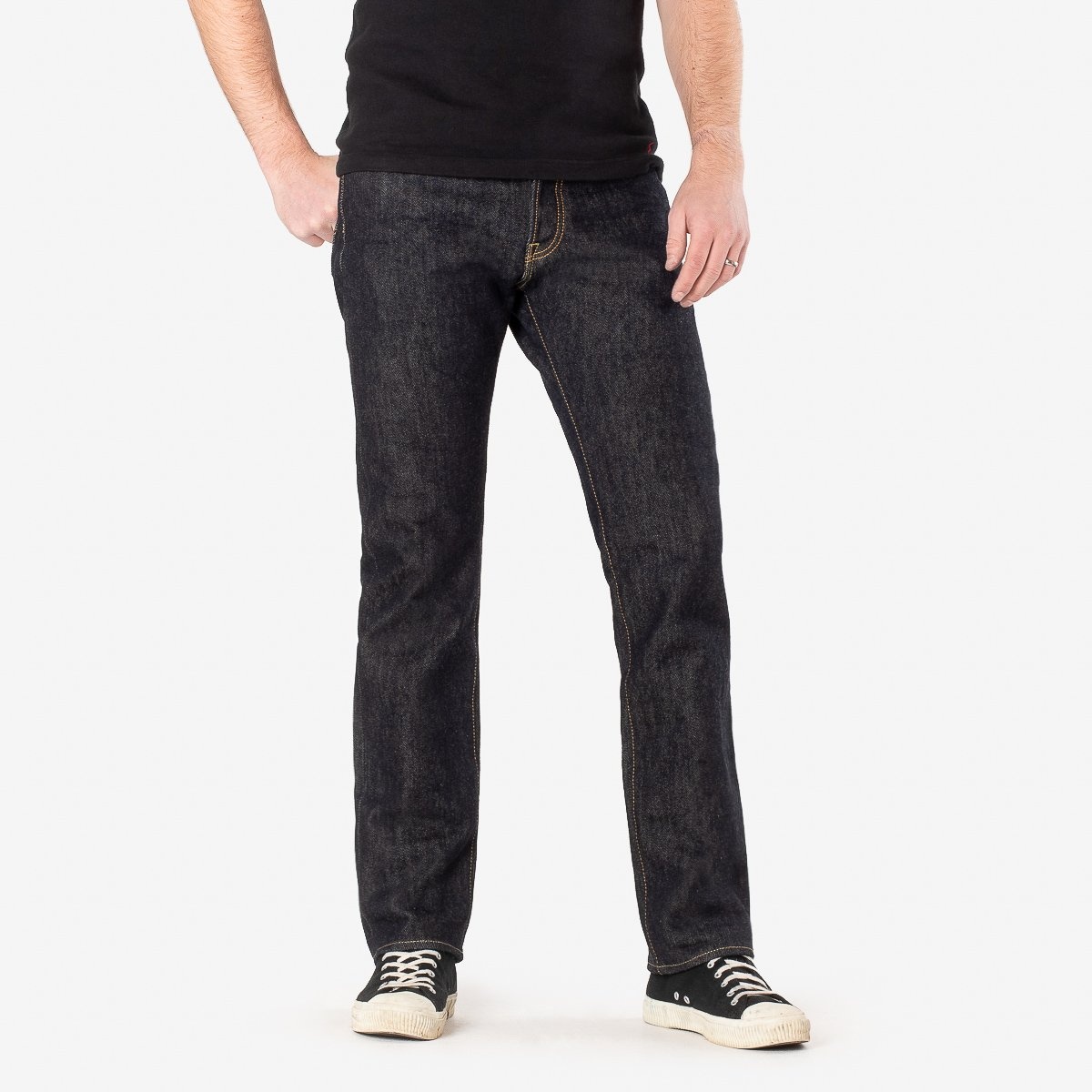 IH-888S-21 21oz Selvedge Denim Medium/High Rise Tapered Cut Jeans - Indigo - 2