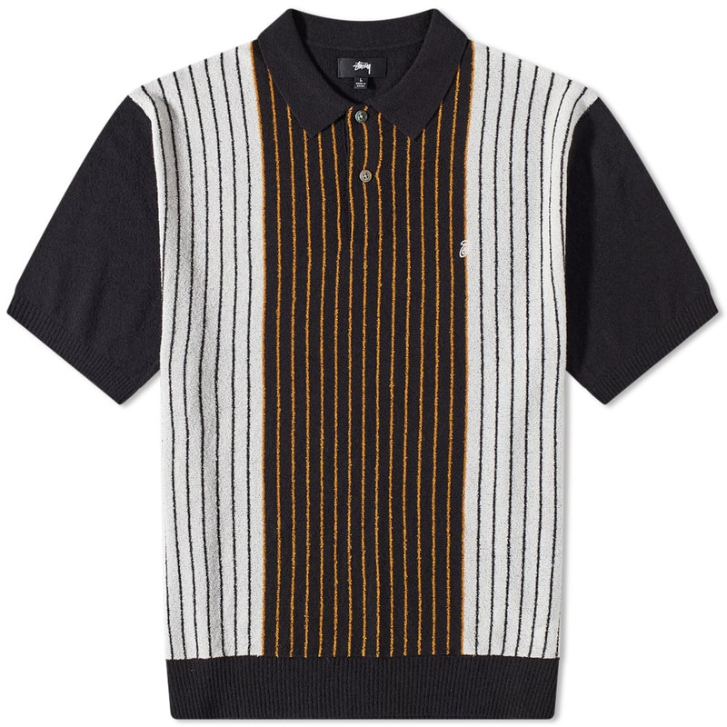 Stussy Textured Polo Sweat - 1