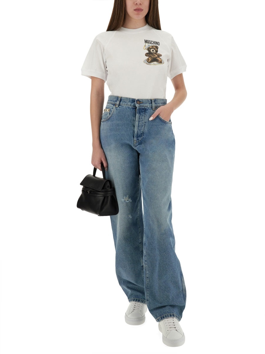 Moschino Women T-Shirt With "Teddy" Print - 4