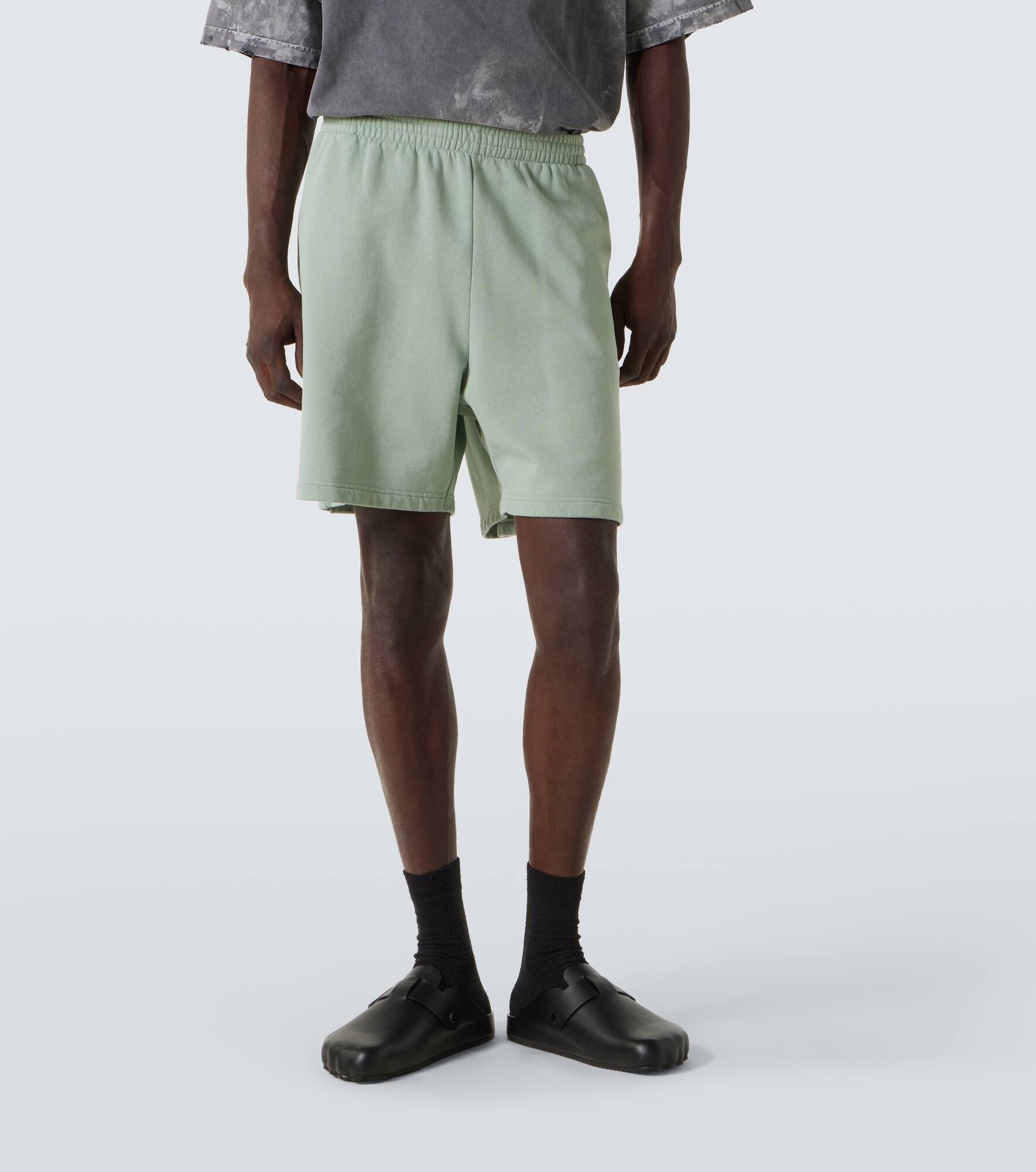 Logo cotton jersey shorts - 3