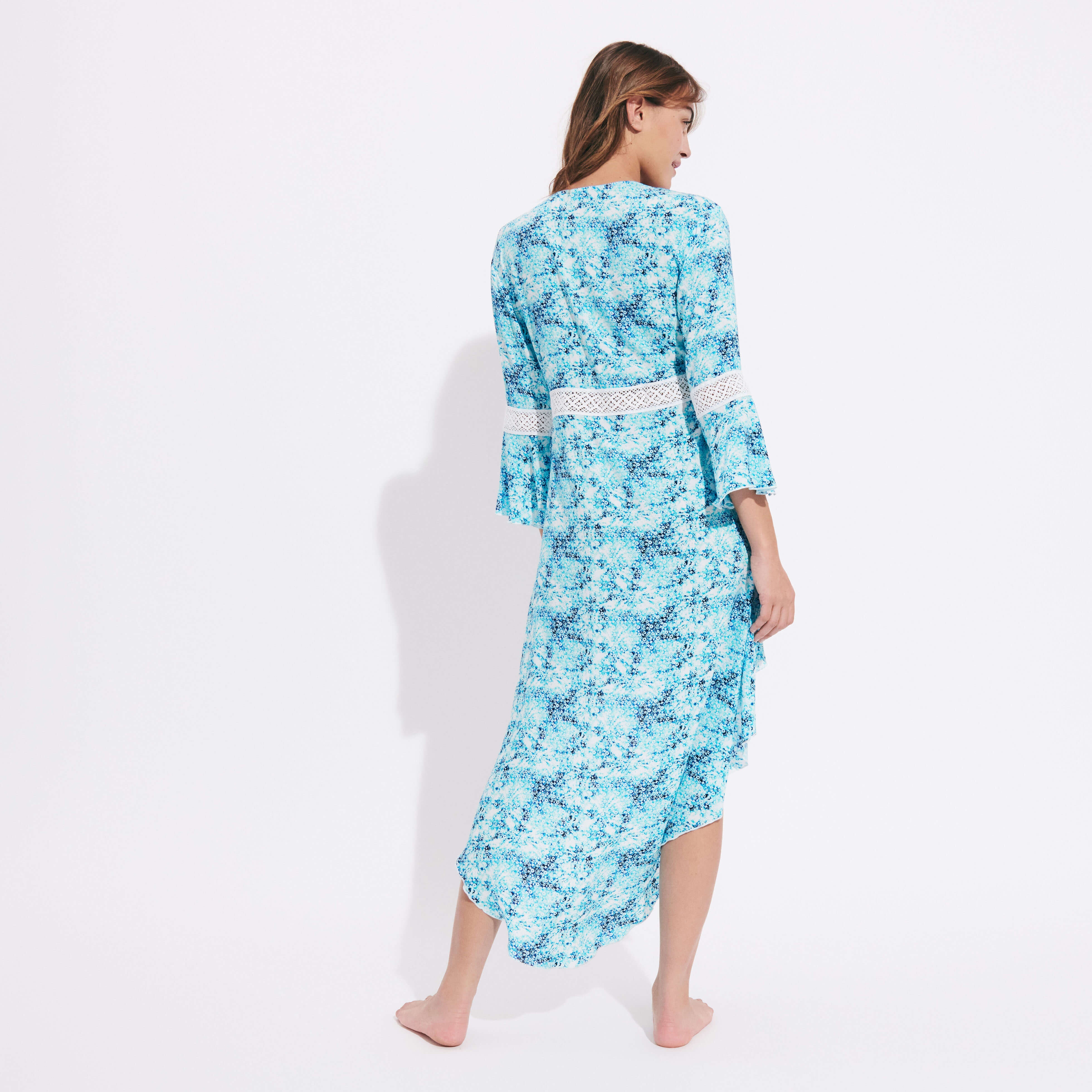 Women Dress Flowers Tie & Dye - 4