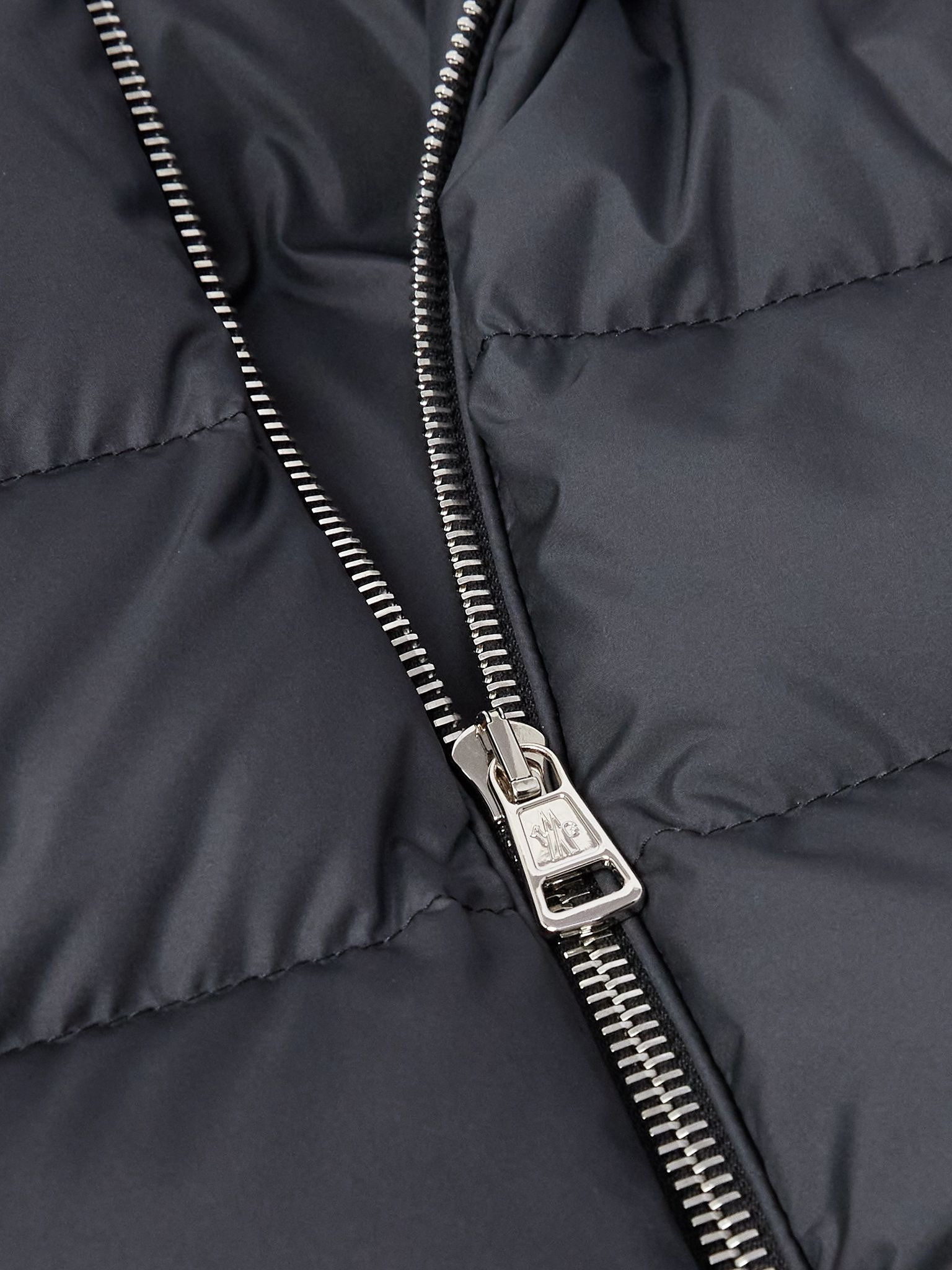 Arneb Logo-Appliquéd Quilted Shell Hooded Down Jacket Black - 4