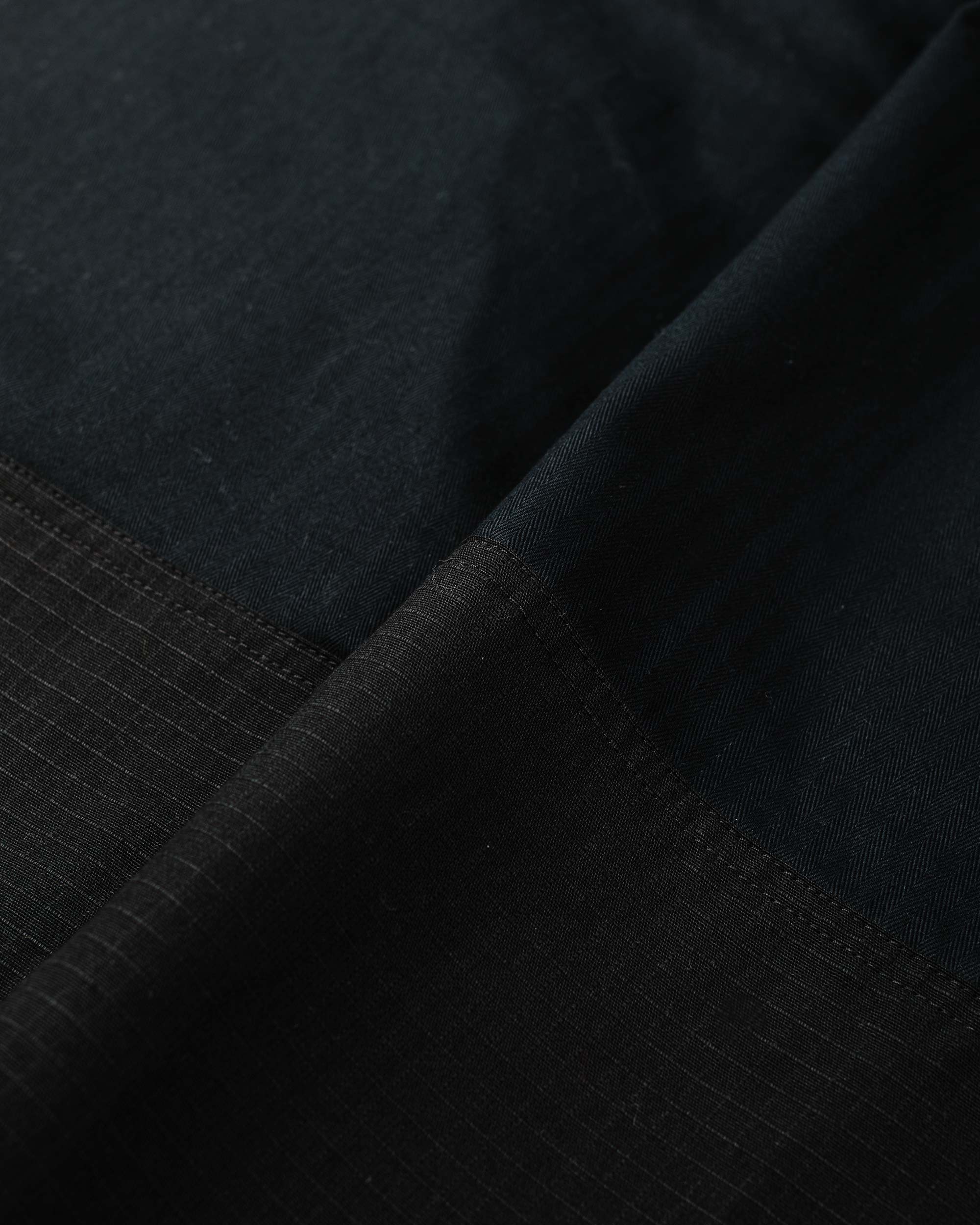 Field Pant Black Cotton Herringbone Twill - 5