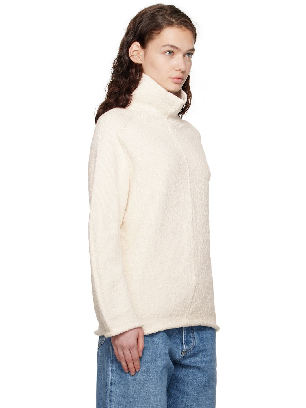 Off-White Compact Cotton Turtleneck - 2