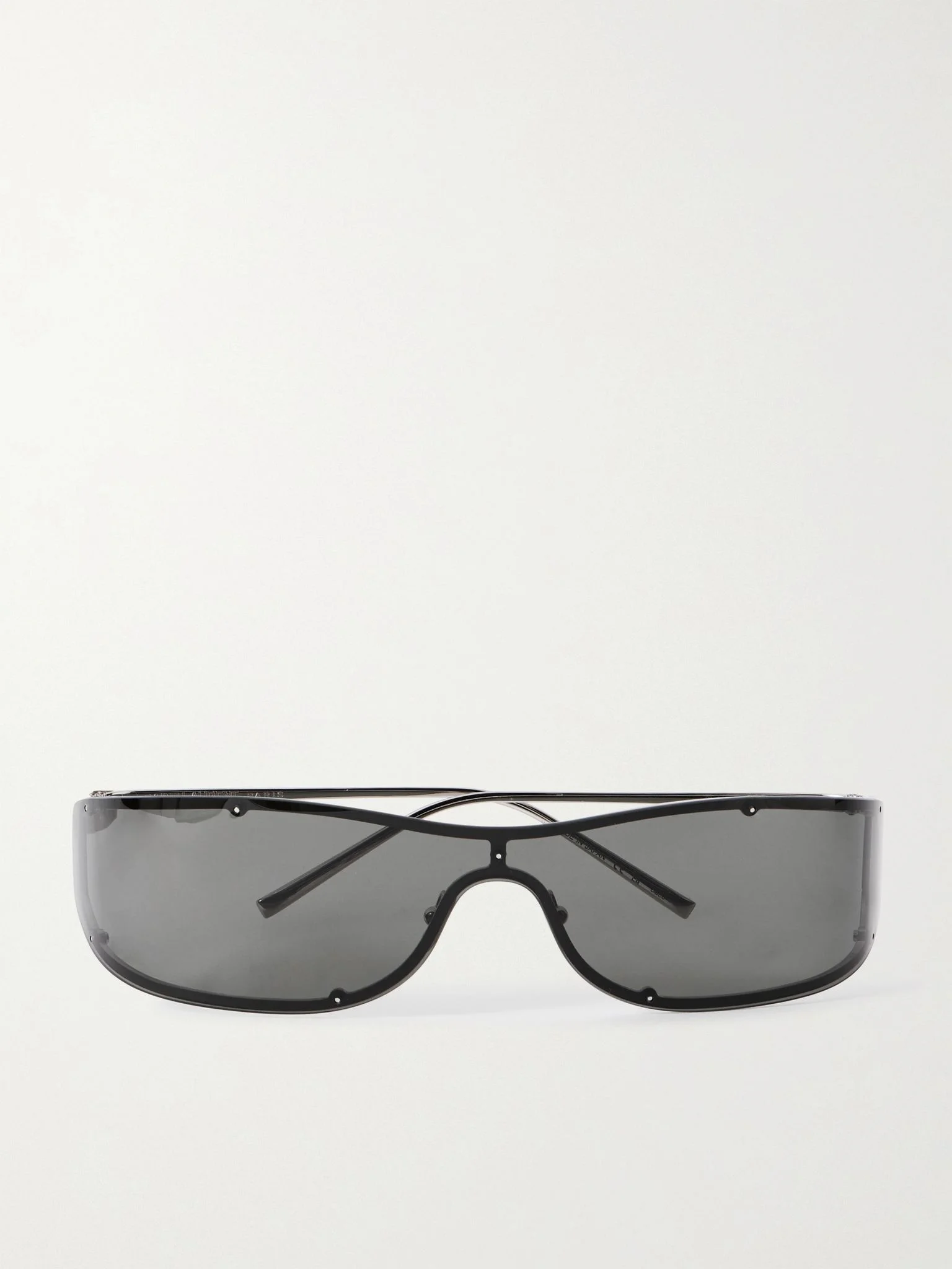 D-frame silver-tone sunglasses Silver - 1