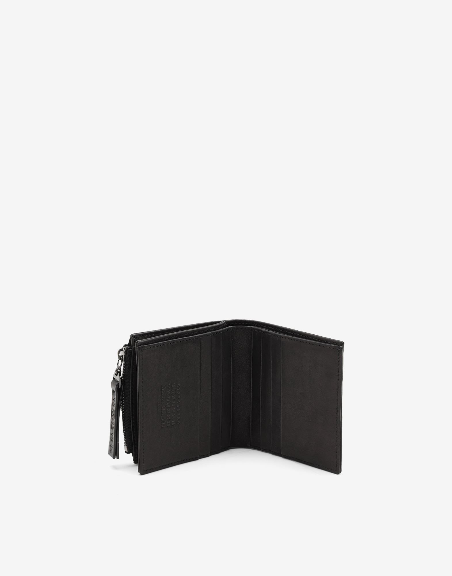 Folded leather wallet - 3