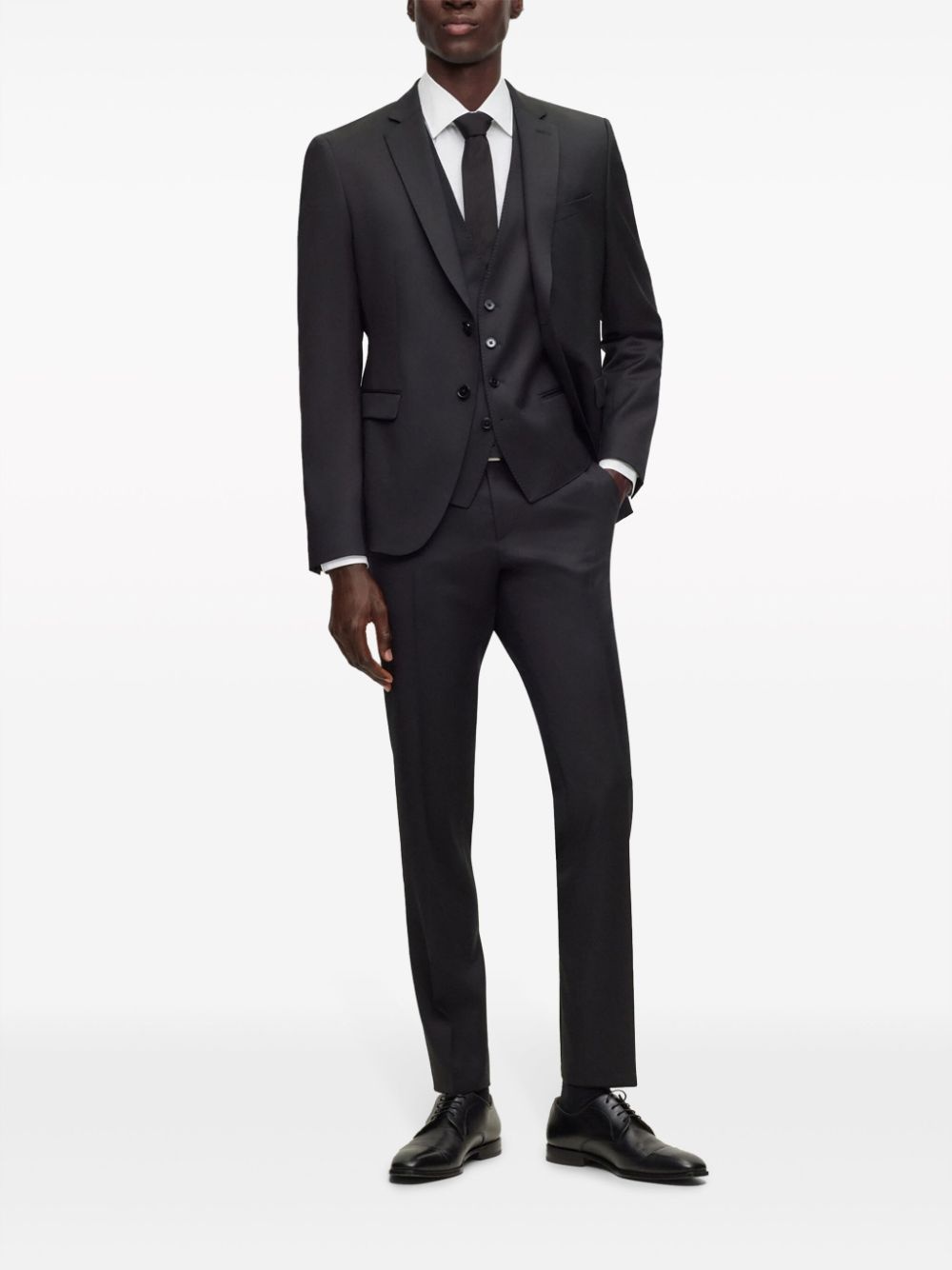 straight-leg wool trousers - 2