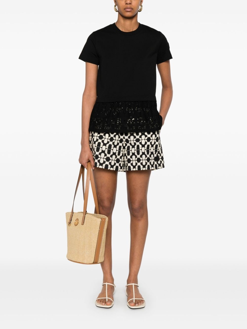 layered-effect T-shirt - 2