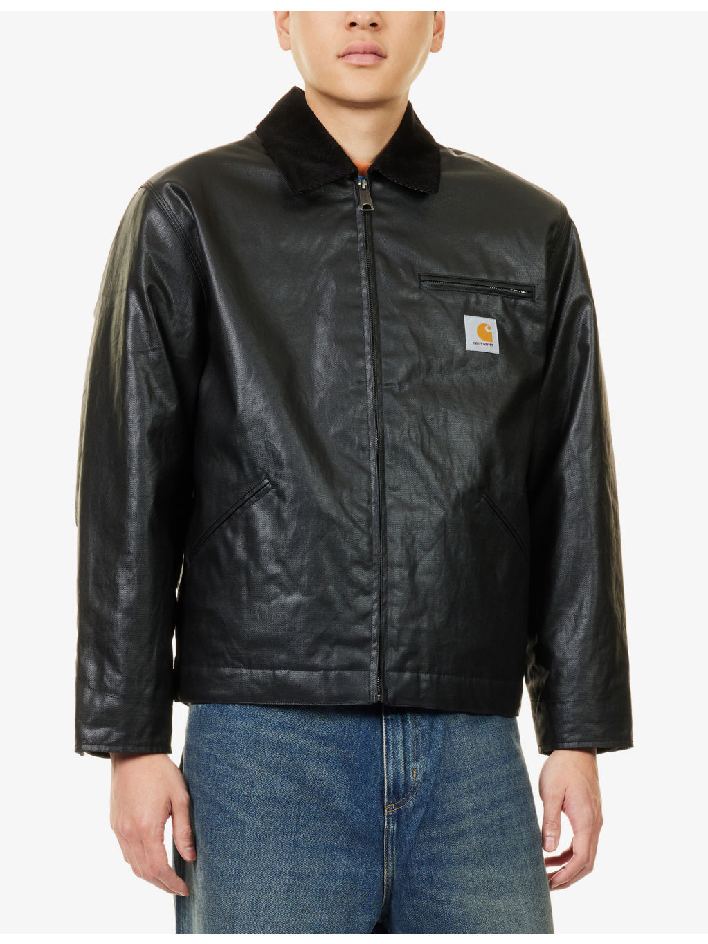 OG Dean Brand-Patch Coated-Cotton Jacket - 3